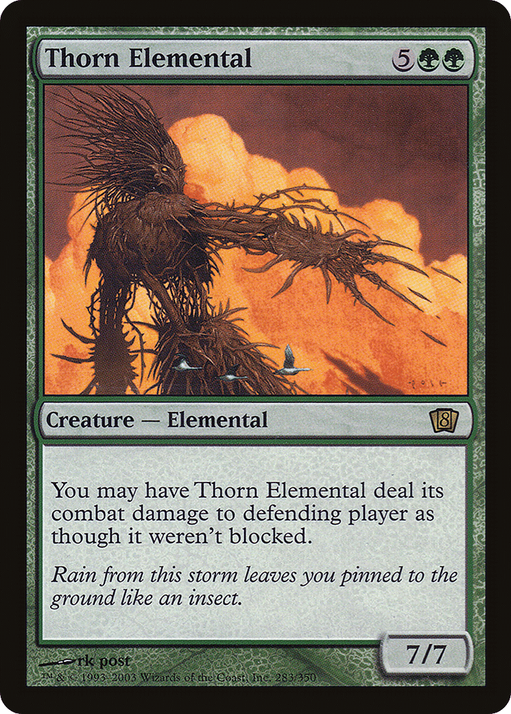 Thorn Elemental — Eighth Edition — Magic: The Gathering