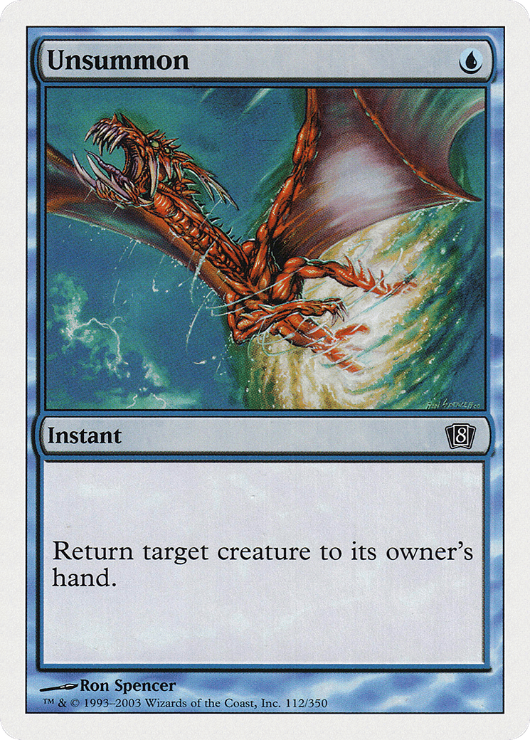 Unsummon — Eighth Edition — Magic: The Gathering