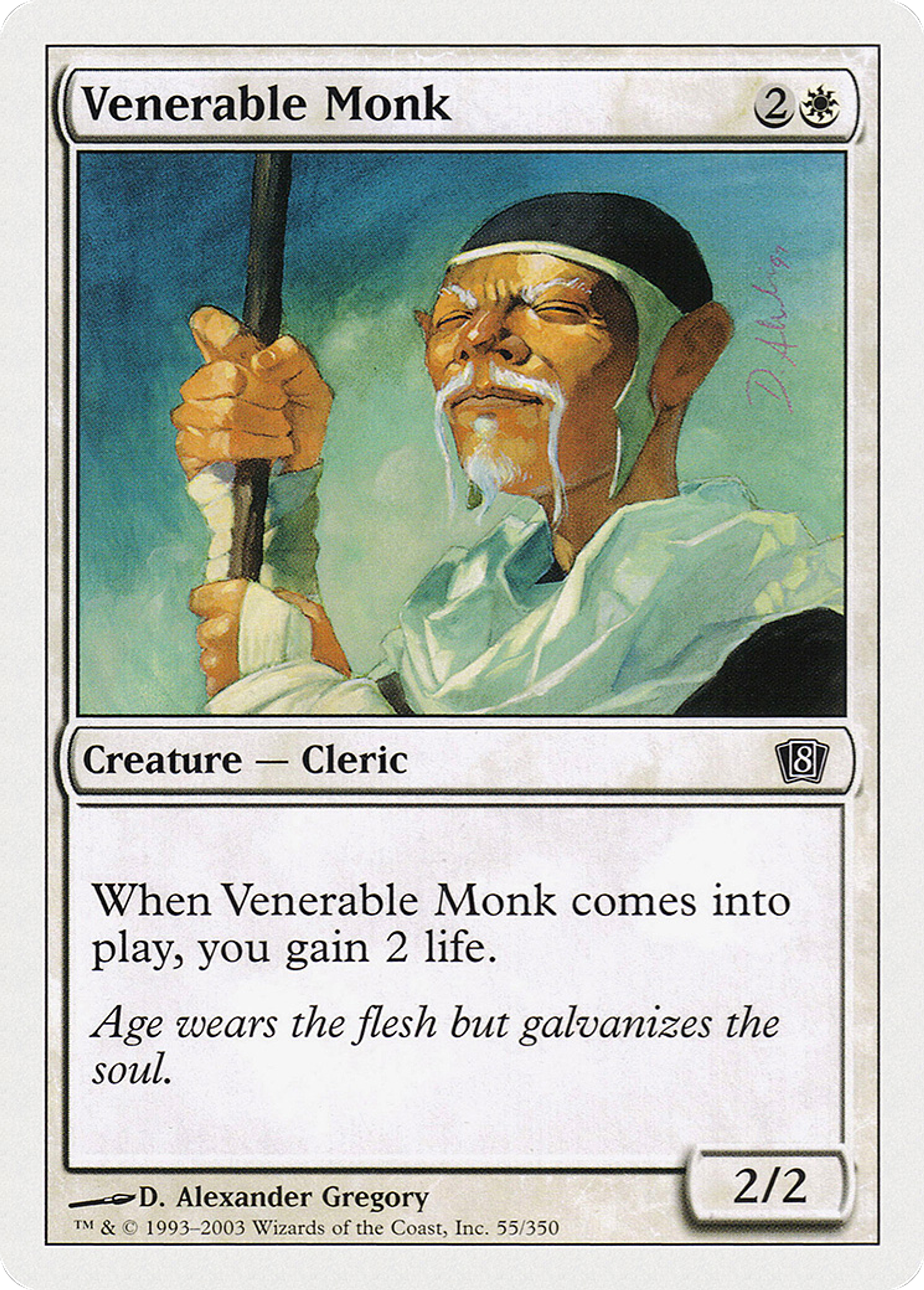 Moine vénérable — Eighth Edition — Magic: The Gathering