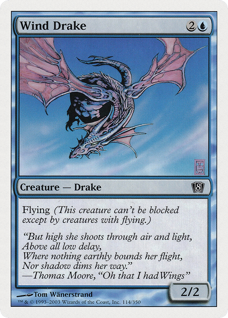 Wind Drake — Eighth Edition — Magic: The Gathering