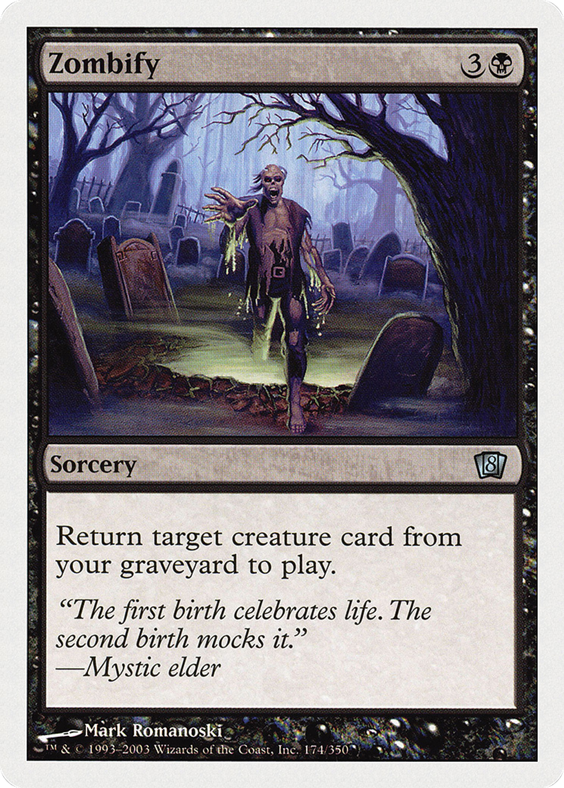 Zombify — Eighth Edition — Magic: The Gathering