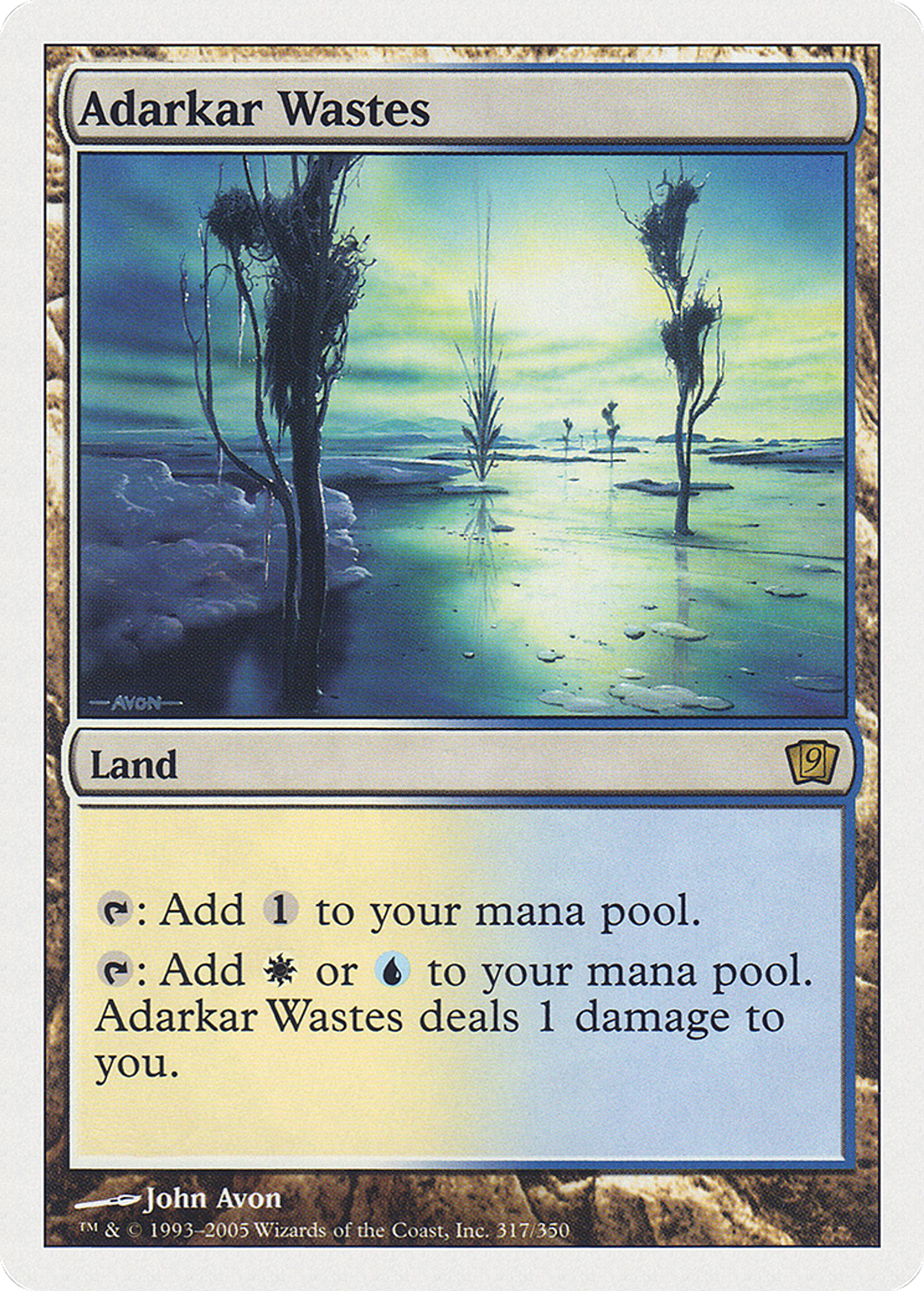 Landes d'Adarkar — Ninth Edition — Magic: The Gathering