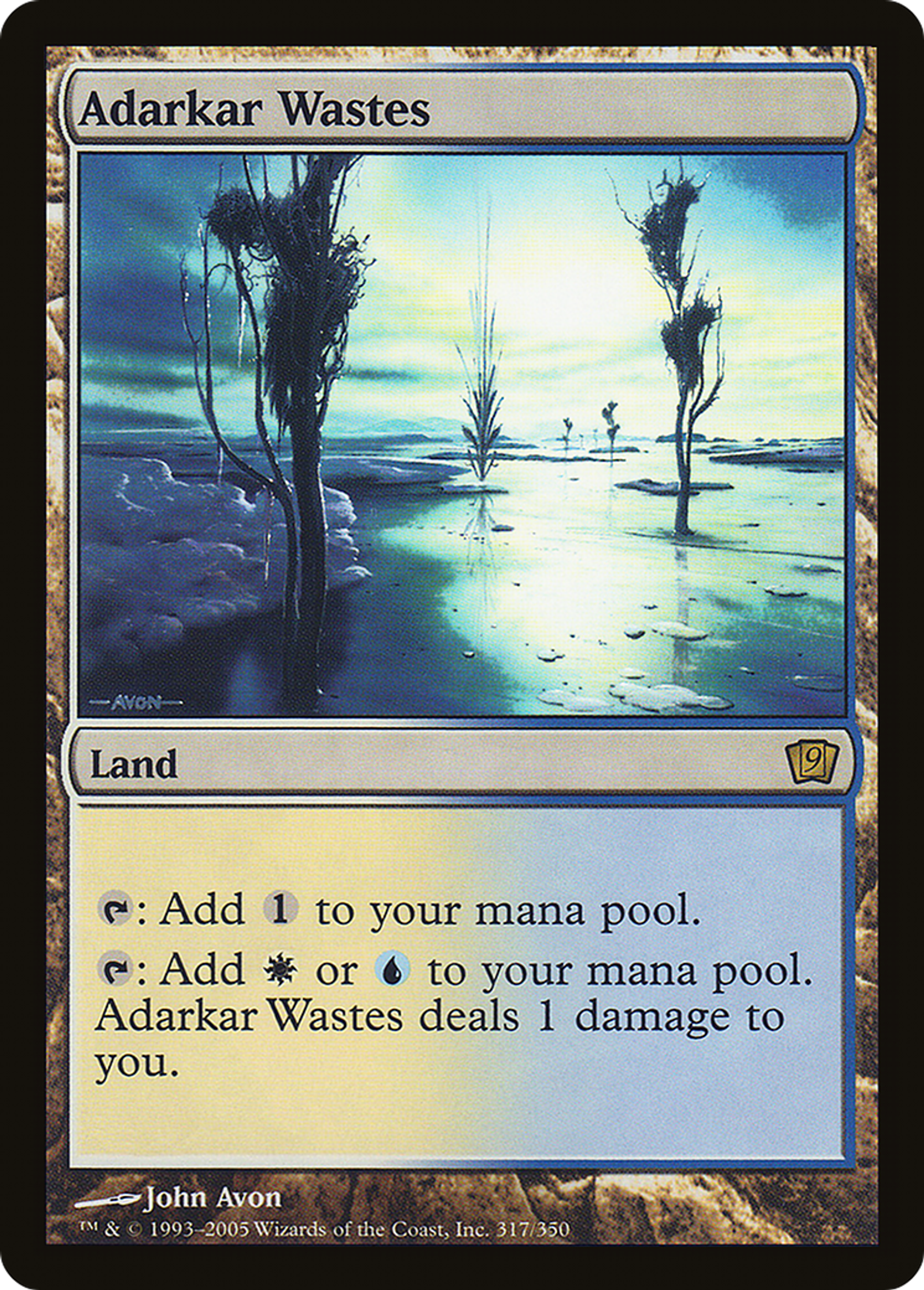 Landes d'Adarkar — Ninth Edition — Magic: The Gathering