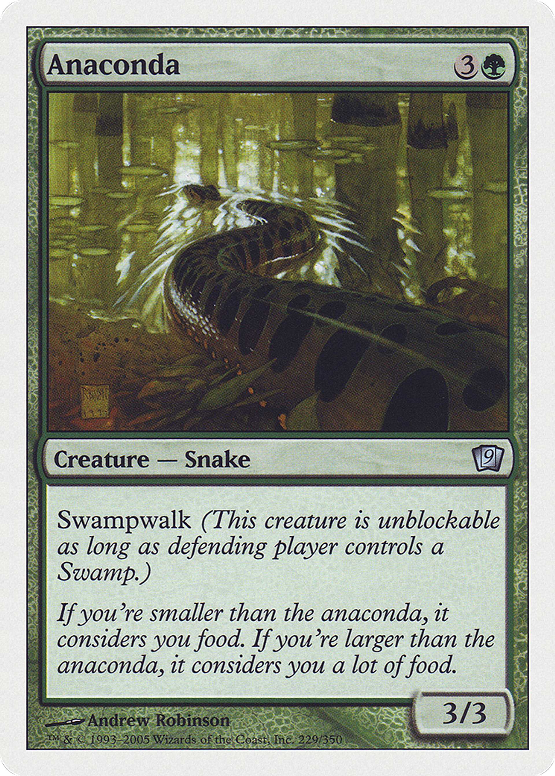 Anaconda — Ninth Edition — Magic: The Gathering