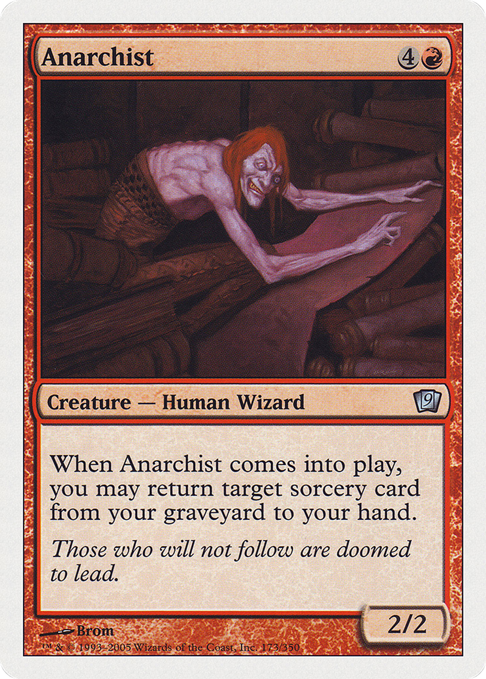 Anarchiste — Ninth Edition — Magic: The Gathering