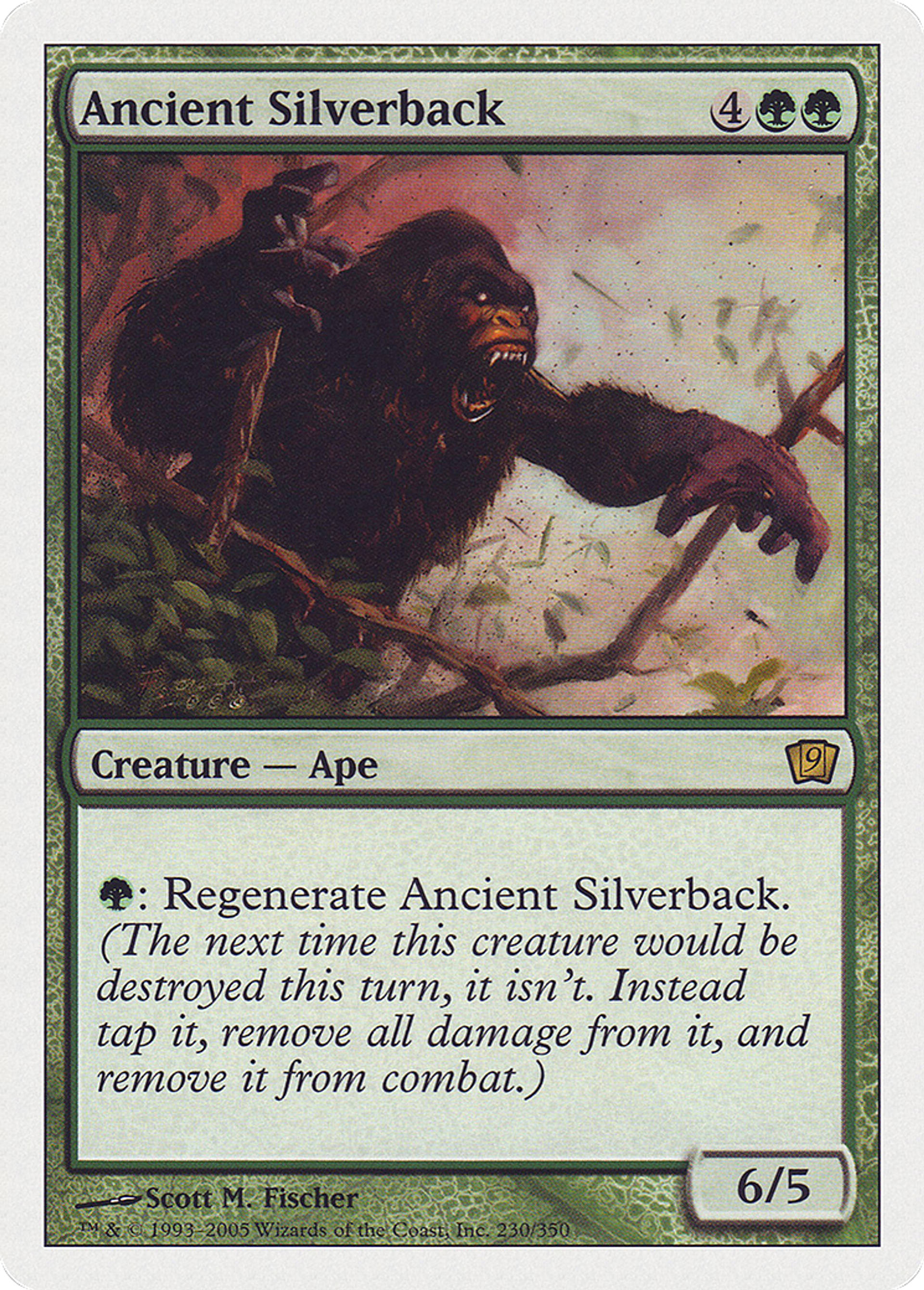 Vieux gorille à dos argenté — Ninth Edition — Magic: The Gathering