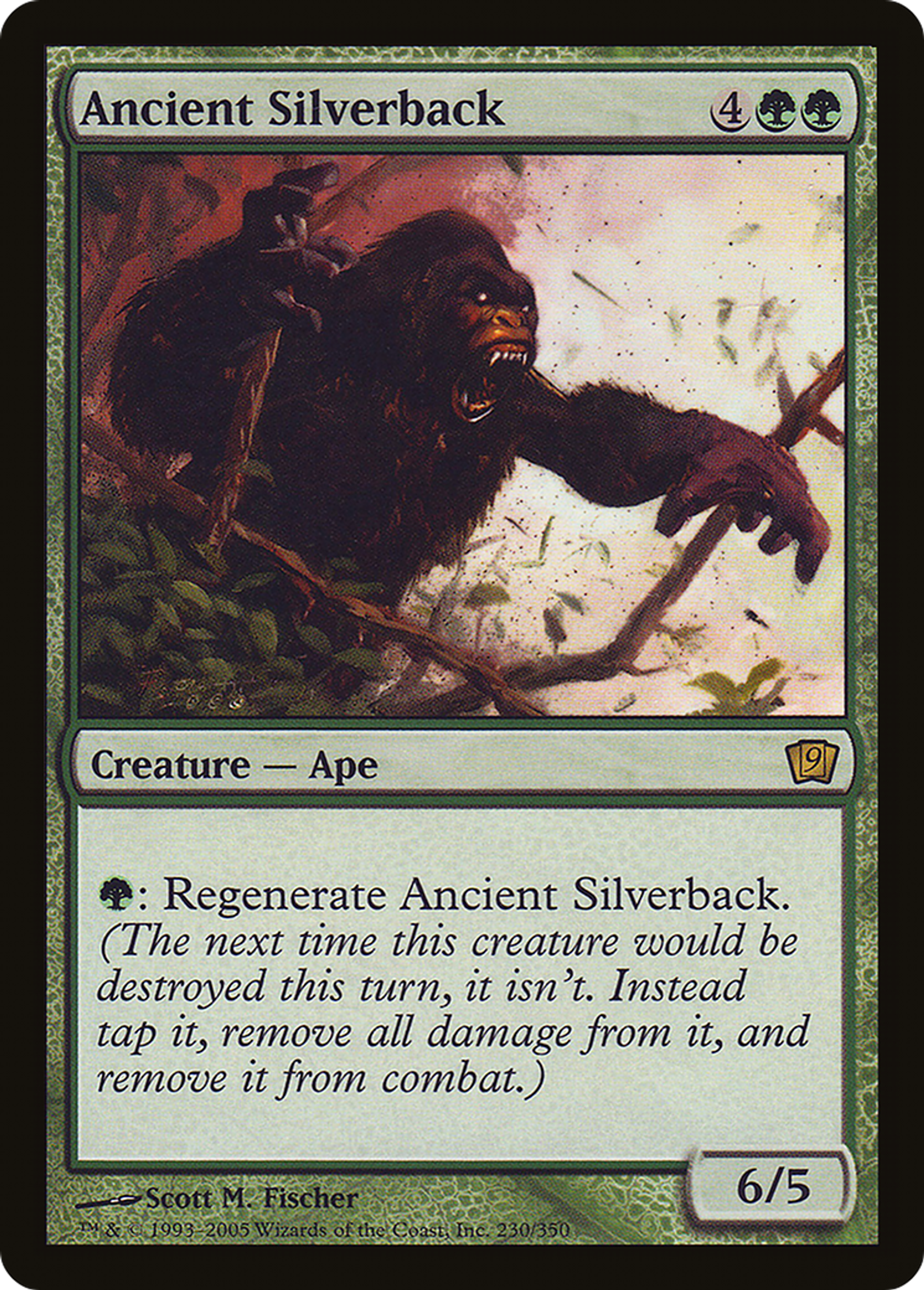 Vieux gorille à dos argenté — Ninth Edition — Magic: The Gathering