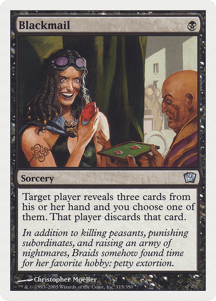 Blackmail — Ninth Edition — Magic: The Gathering