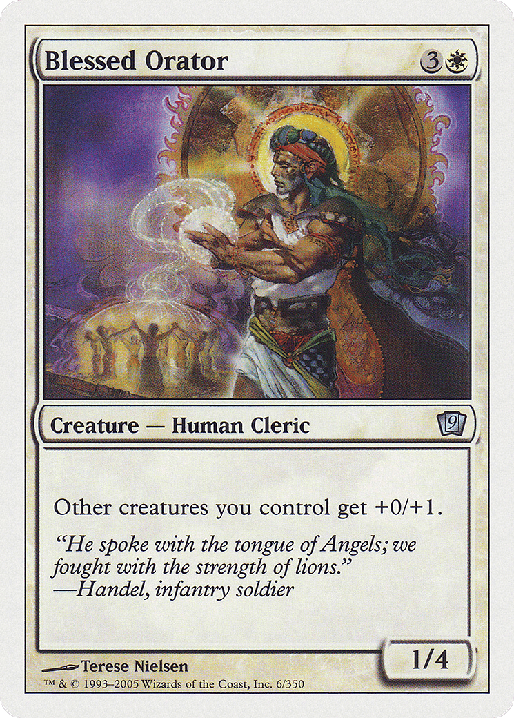 Blessed Orator — Ninth Edition — Magic: The Gathering
