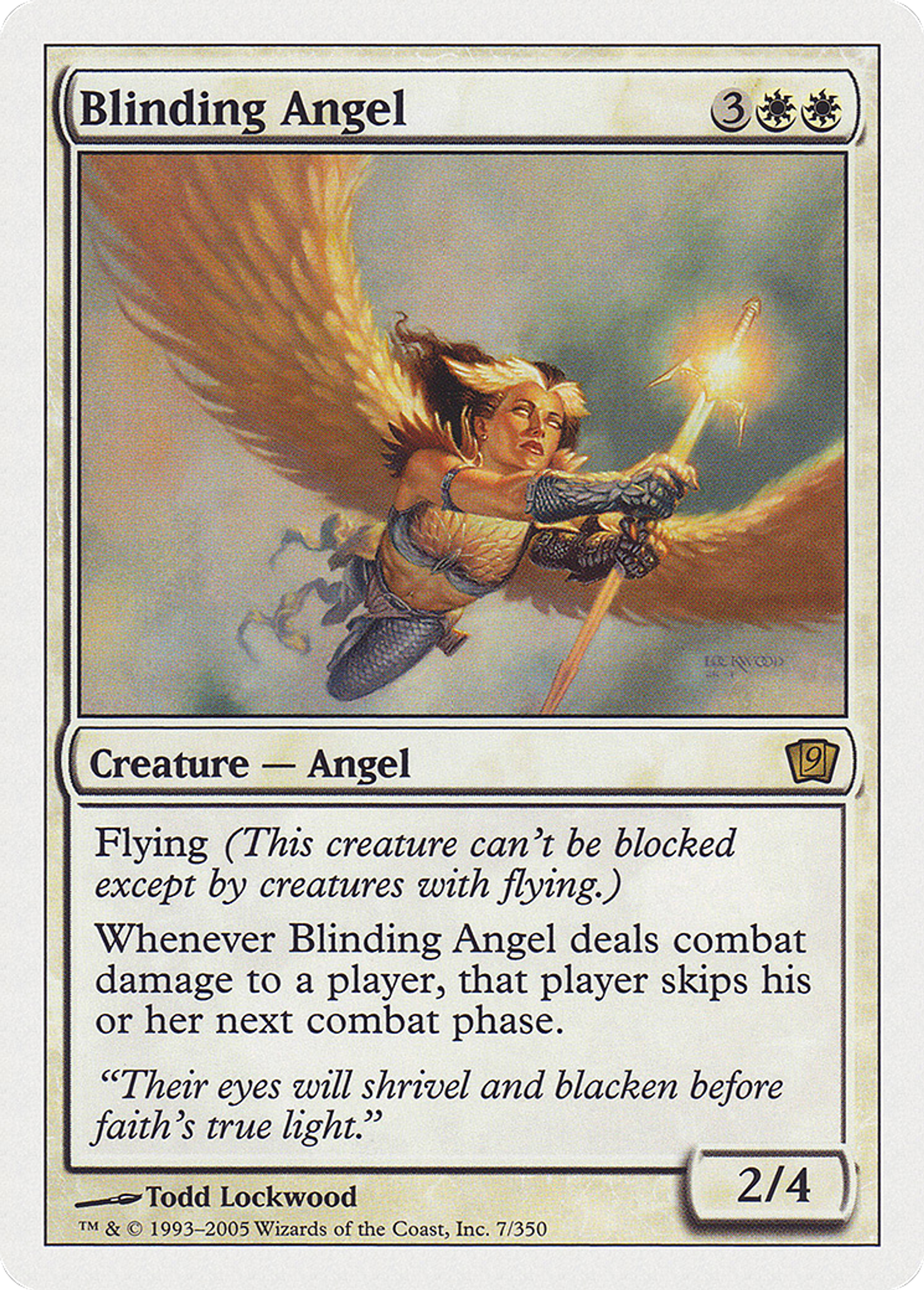 Blinding Angel — Ninth Edition — Magic: The Gathering