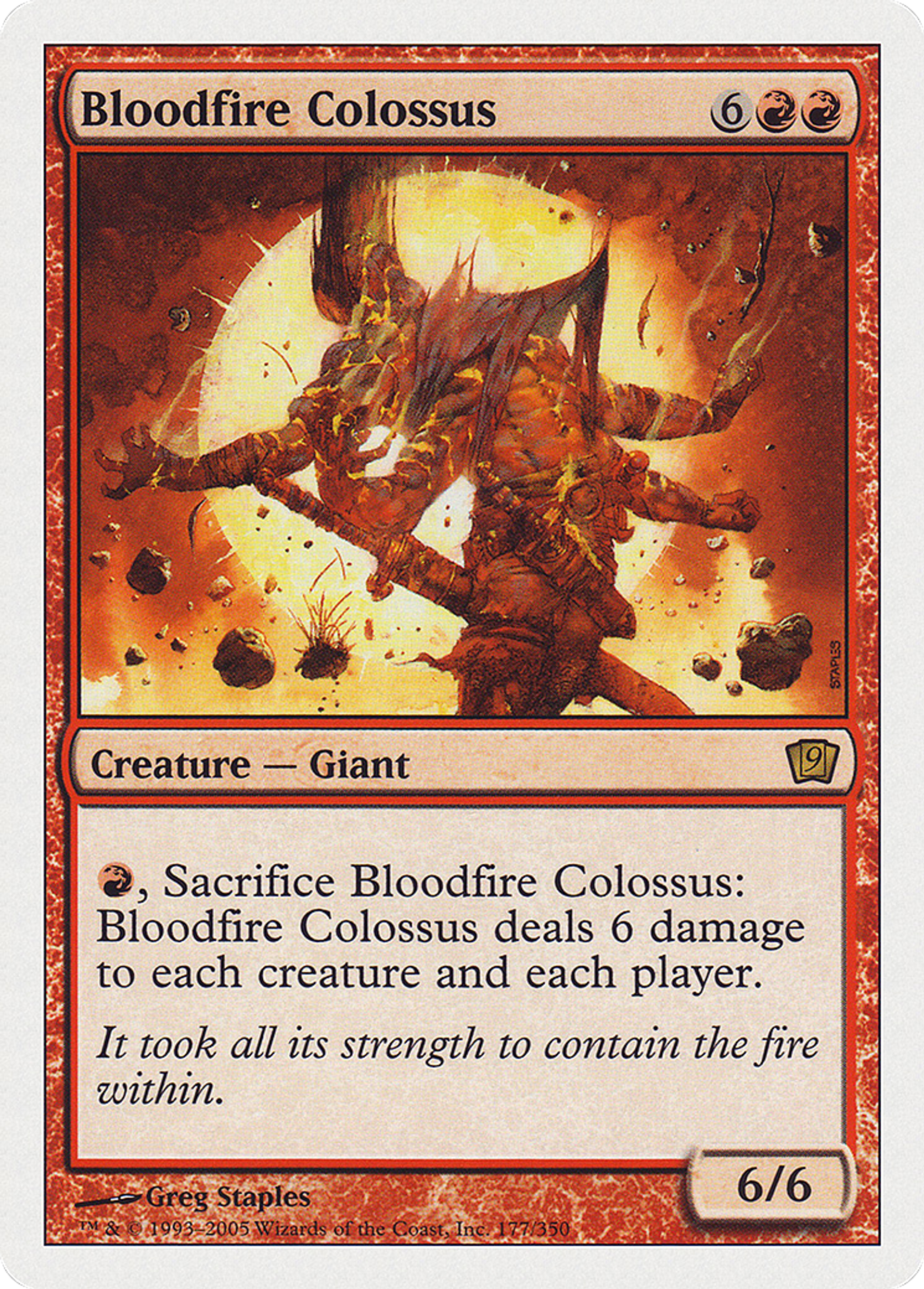 Colosse hématopyre — Ninth Edition — Magic: The Gathering