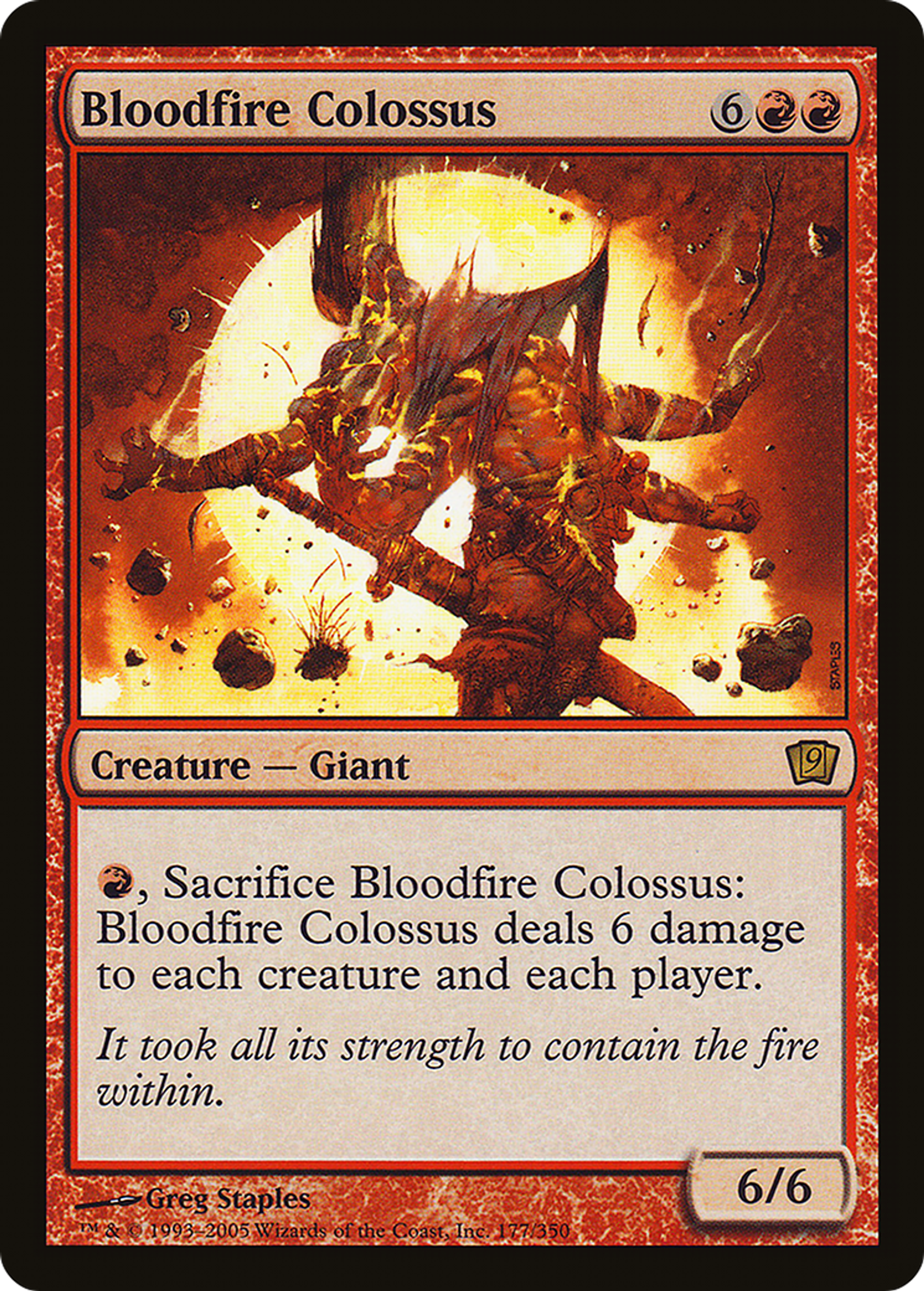 Colosse hématopyre — Ninth Edition — Magic: The Gathering