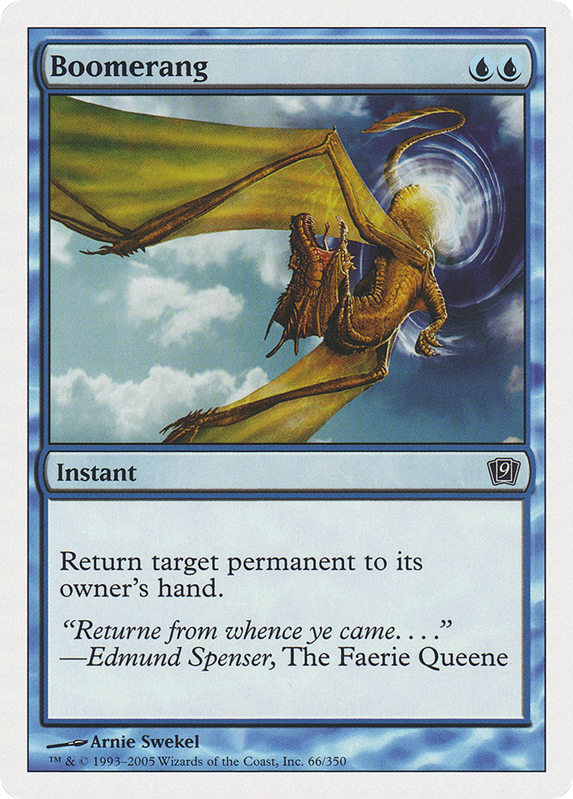 Boomerang — Ninth Edition — Magic: The Gathering