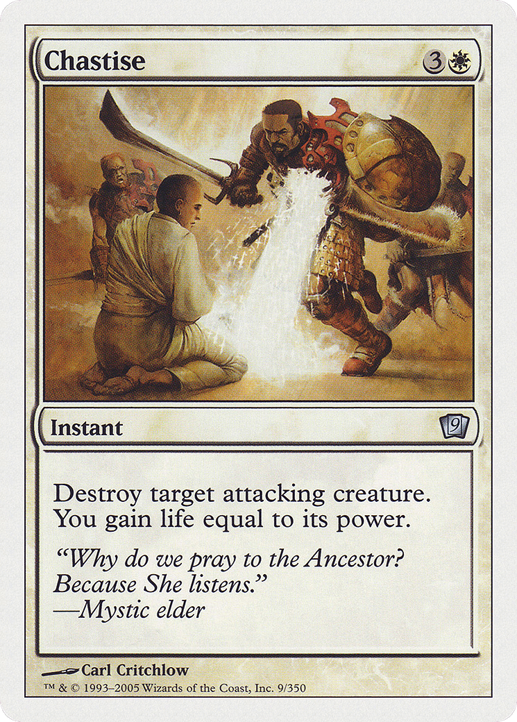 Chastise — Ninth Edition — Magic: The Gathering