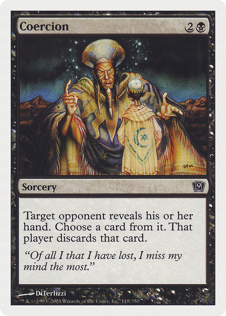 Coercion — Ninth Edition — Magic: The Gathering