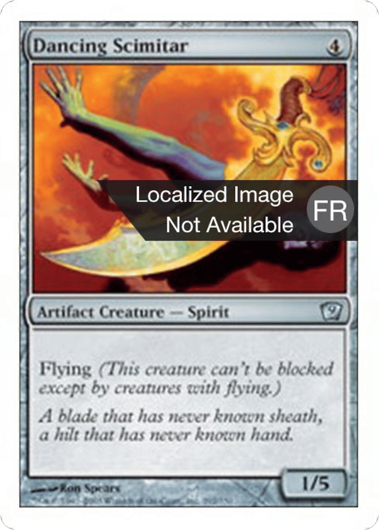 Cimeterre dansant — Ninth Edition — Magic: The Gathering