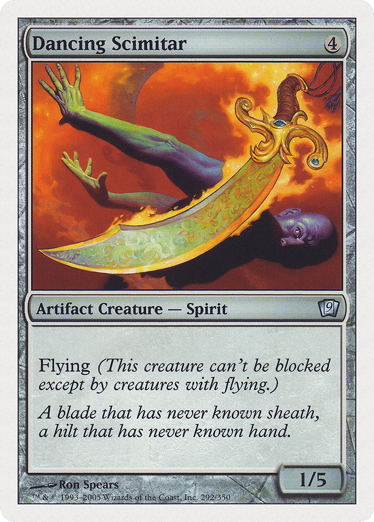 Dancing Scimitar — Ninth Edition — Magic: The Gathering