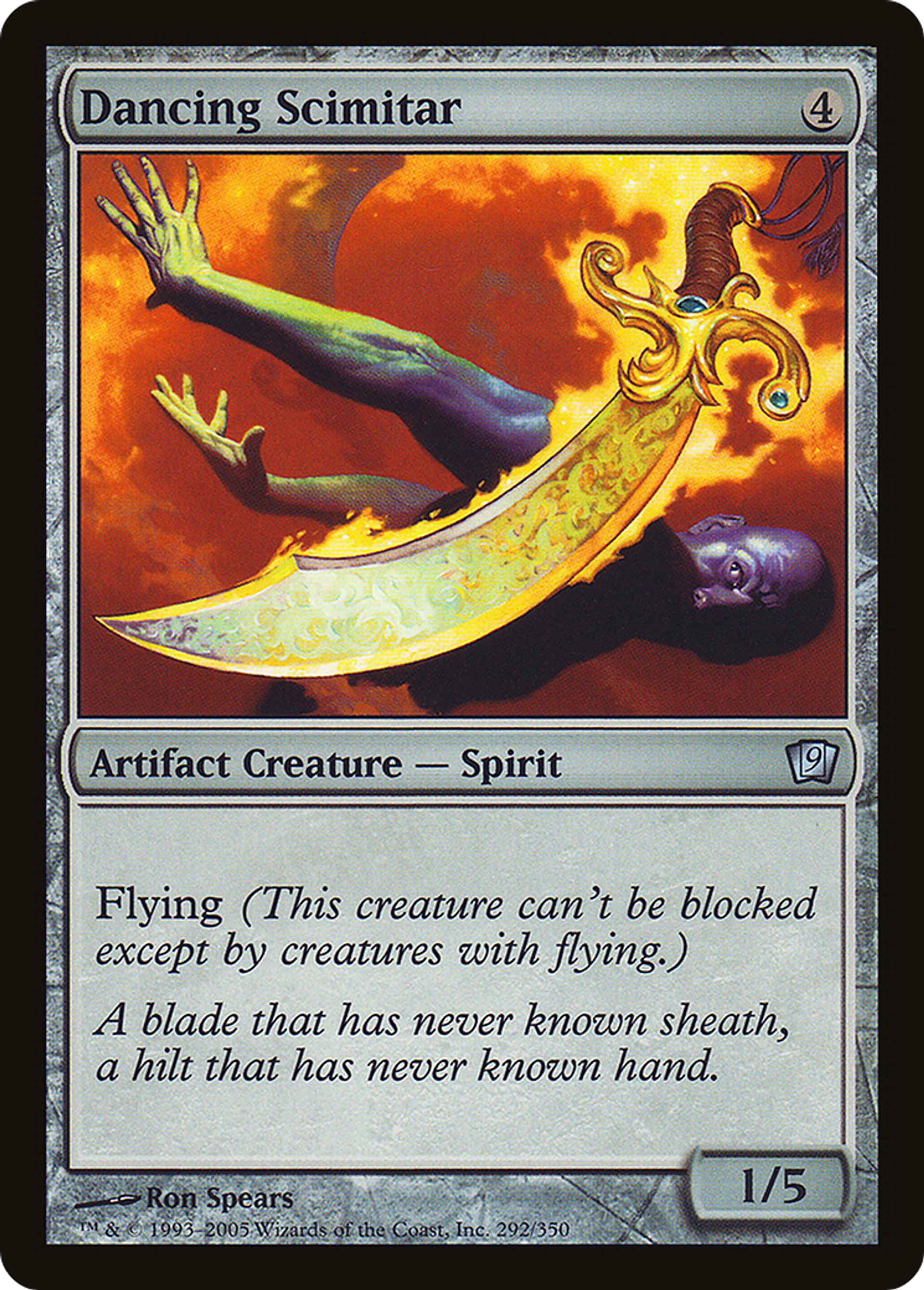 Cimeterre dansant — Ninth Edition — Magic: The Gathering