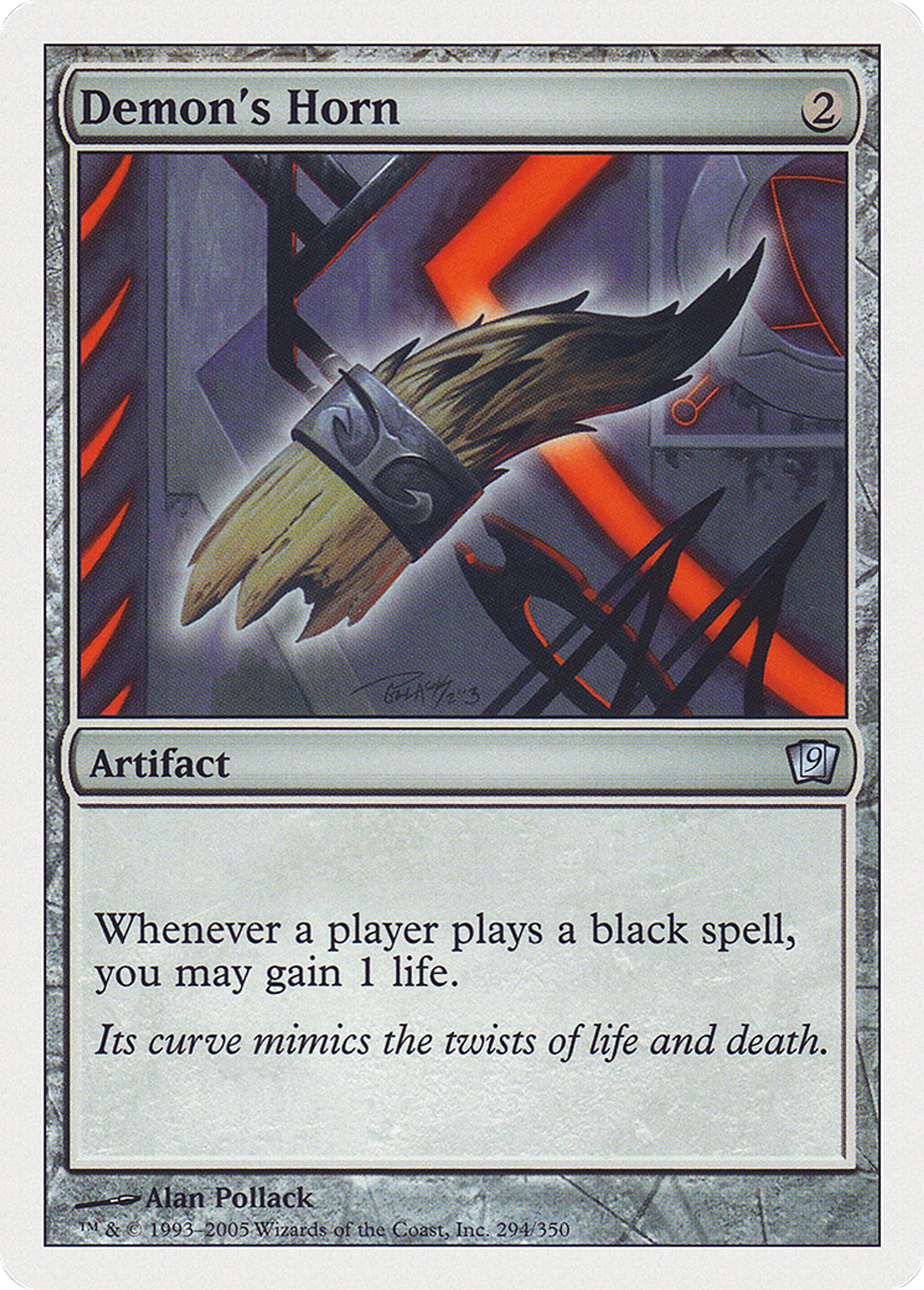Corne de démon — Ninth Edition — Magic: The Gathering