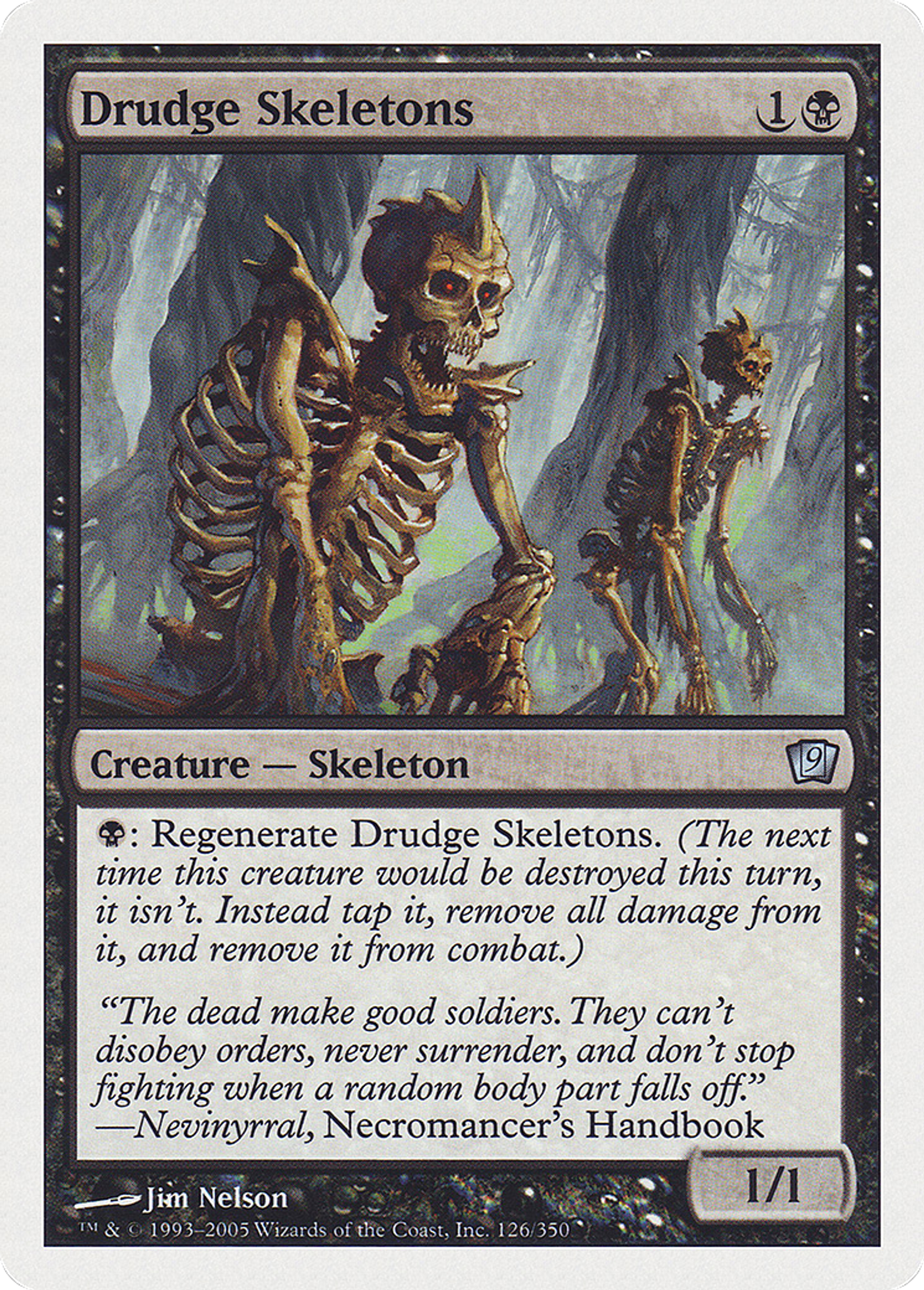 Squelettes serviles — Ninth Edition — Magic: The Gathering