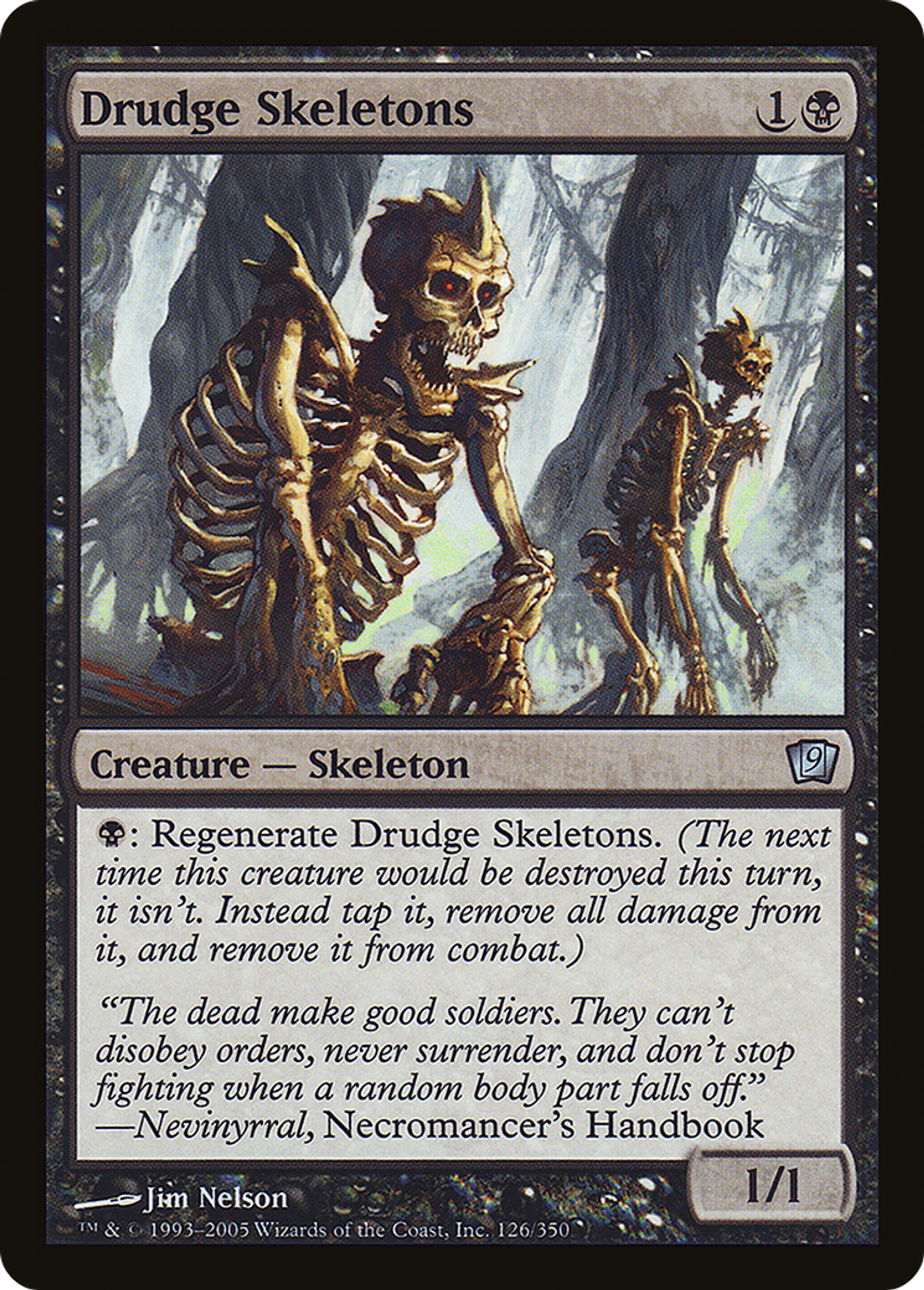 Squelettes serviles — Ninth Edition — Magic: The Gathering