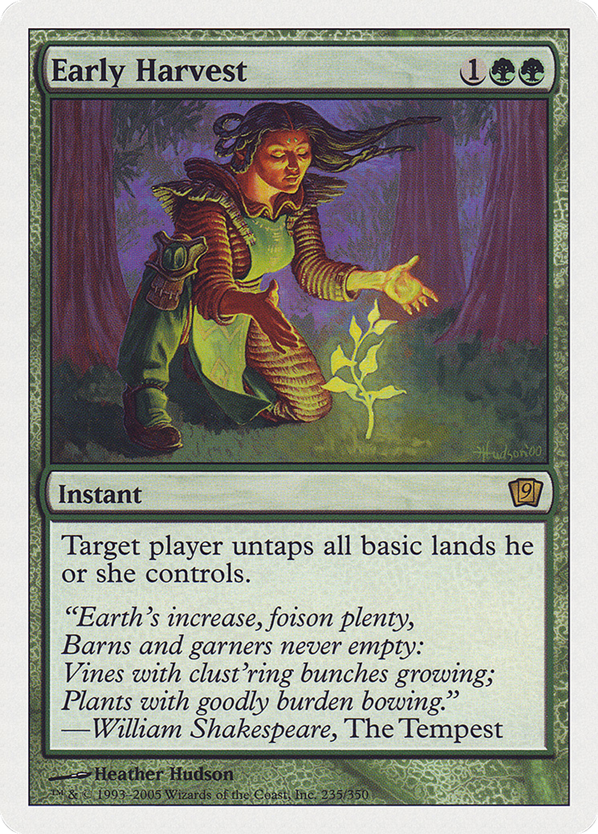 Récolte précoce — Ninth Edition — Magic: The Gathering