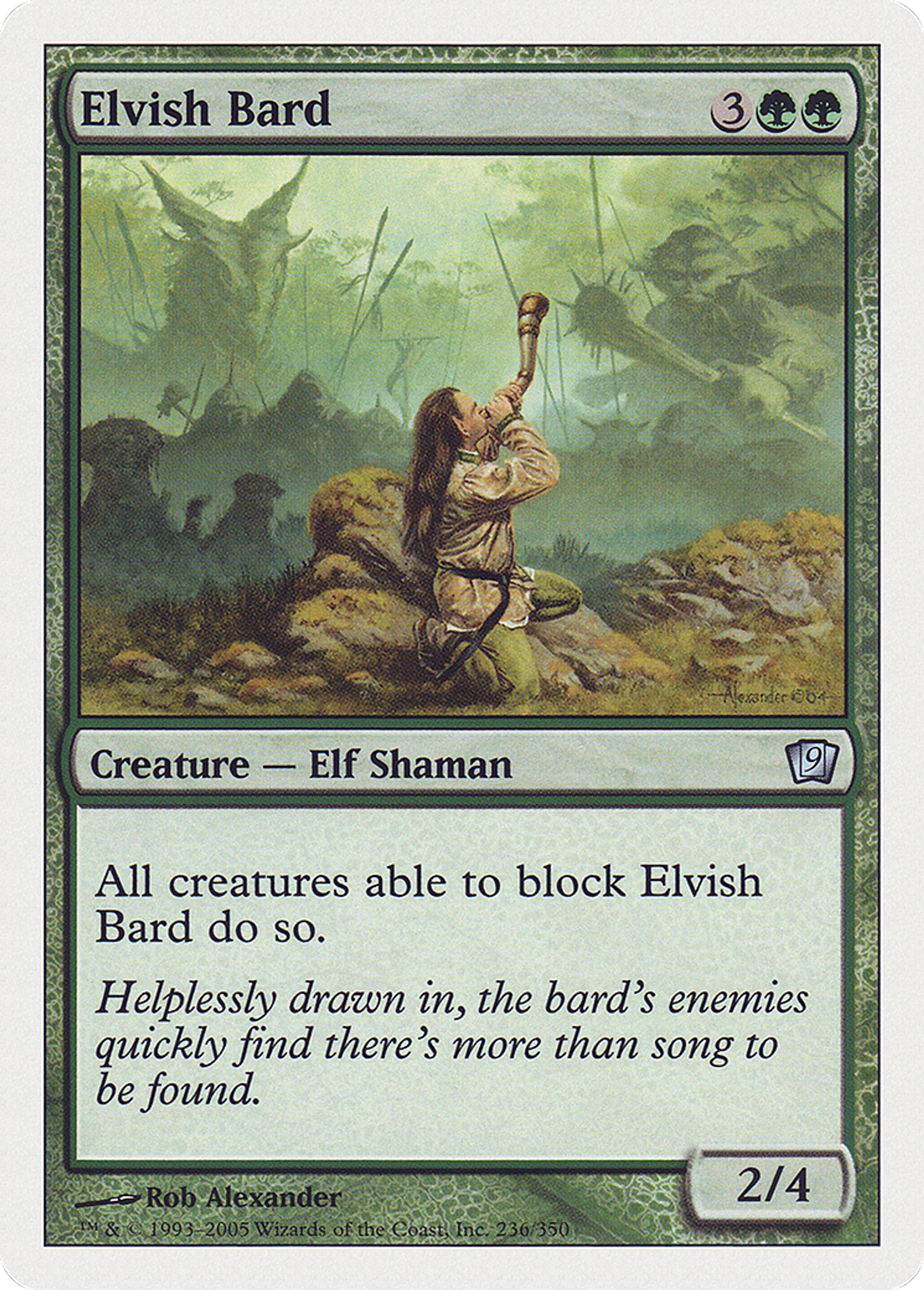 Barde elfe — Ninth Edition — Magic: The Gathering