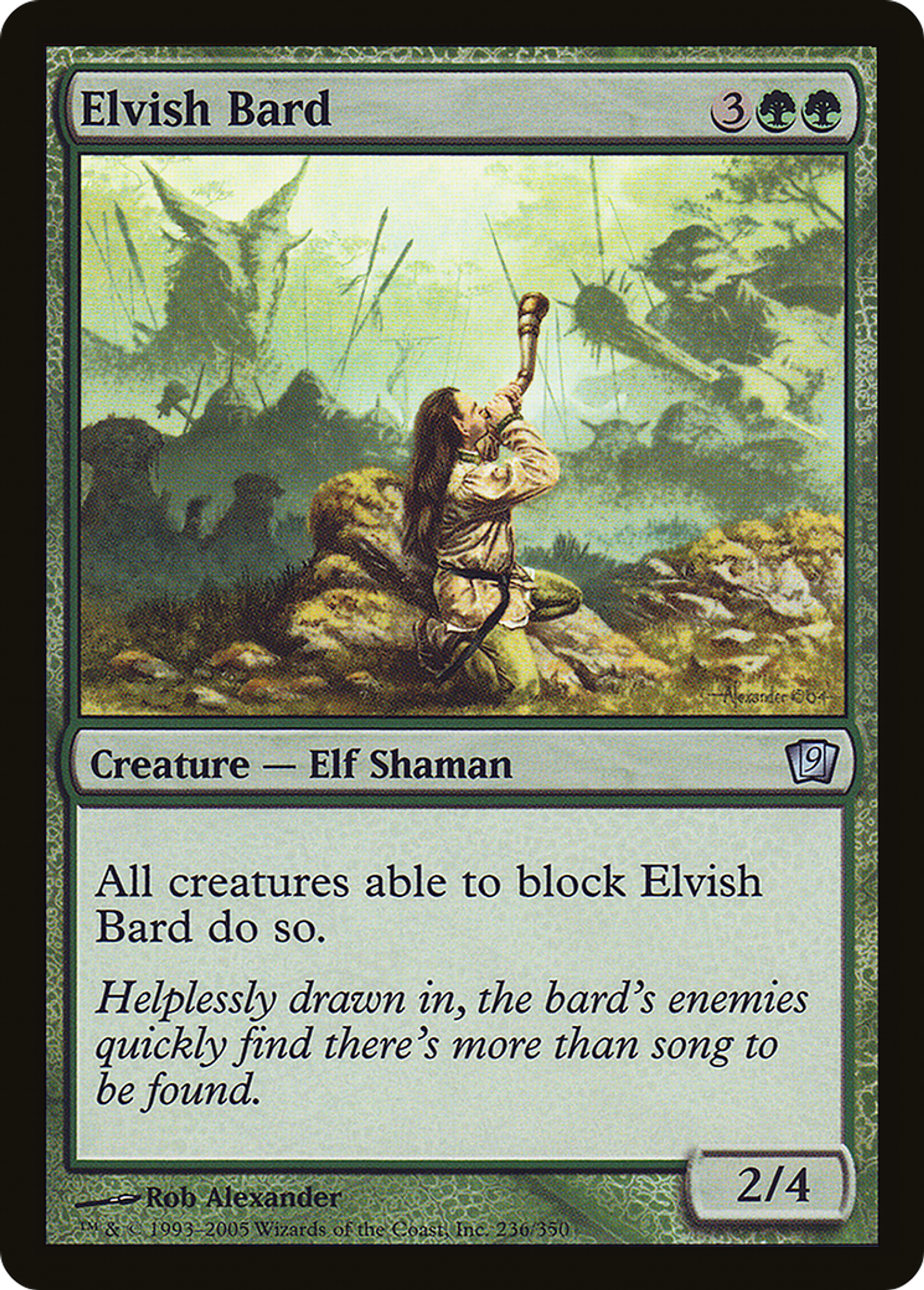 Barde elfe — Ninth Edition — Magic: The Gathering