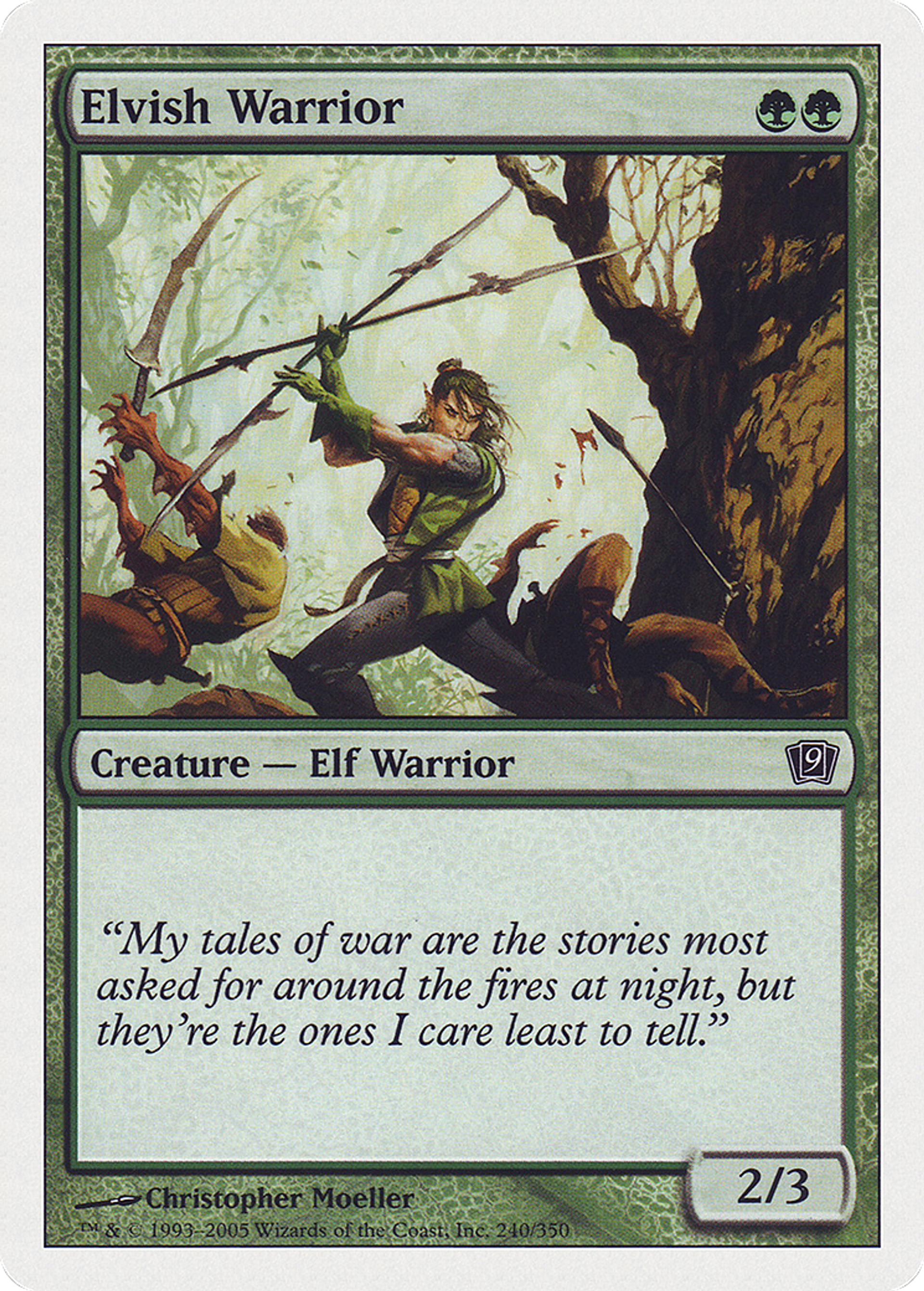 Guerrier elfe — Ninth Edition — Magic: The Gathering