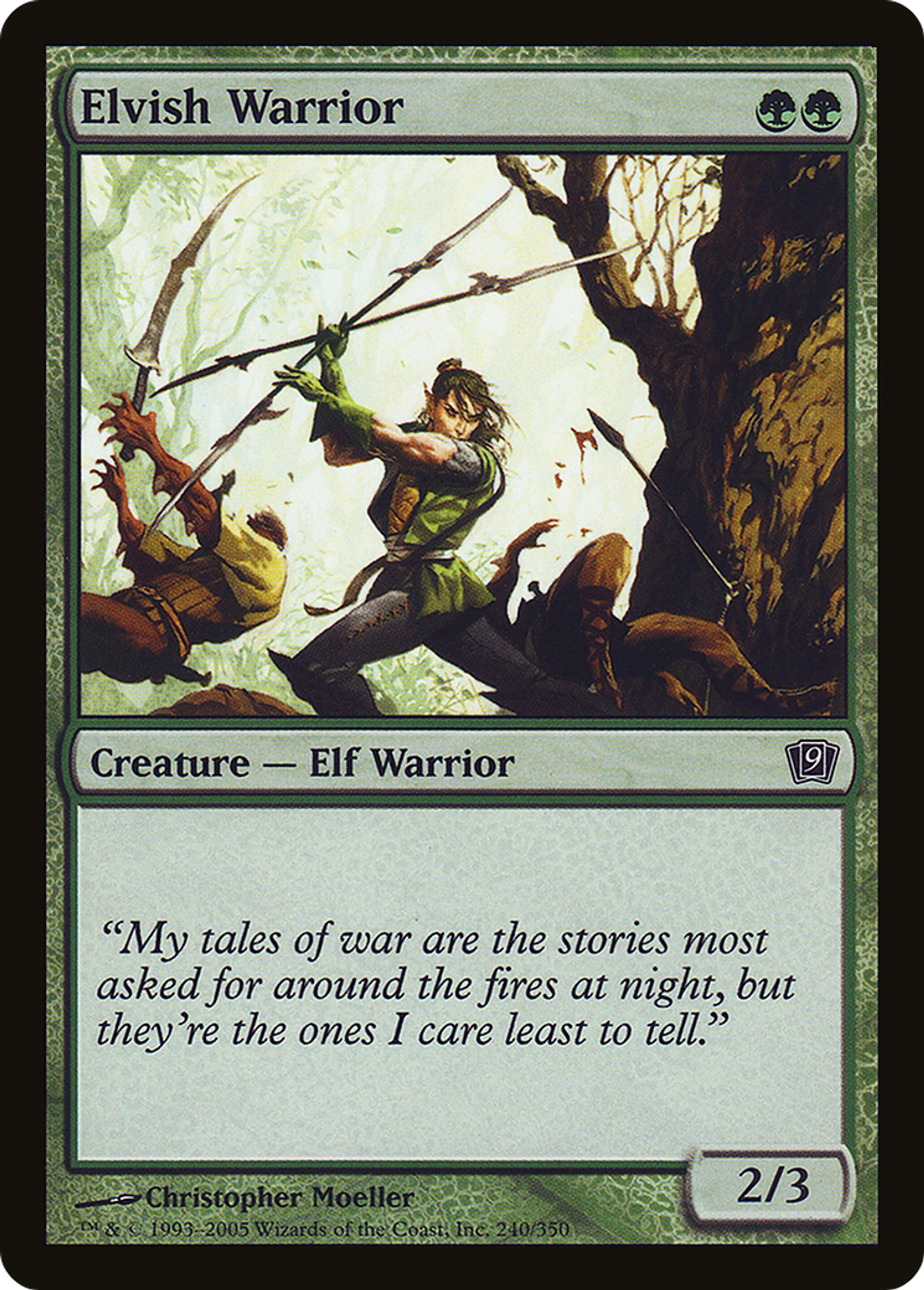 Guerrier elfe — Ninth Edition — Magic: The Gathering