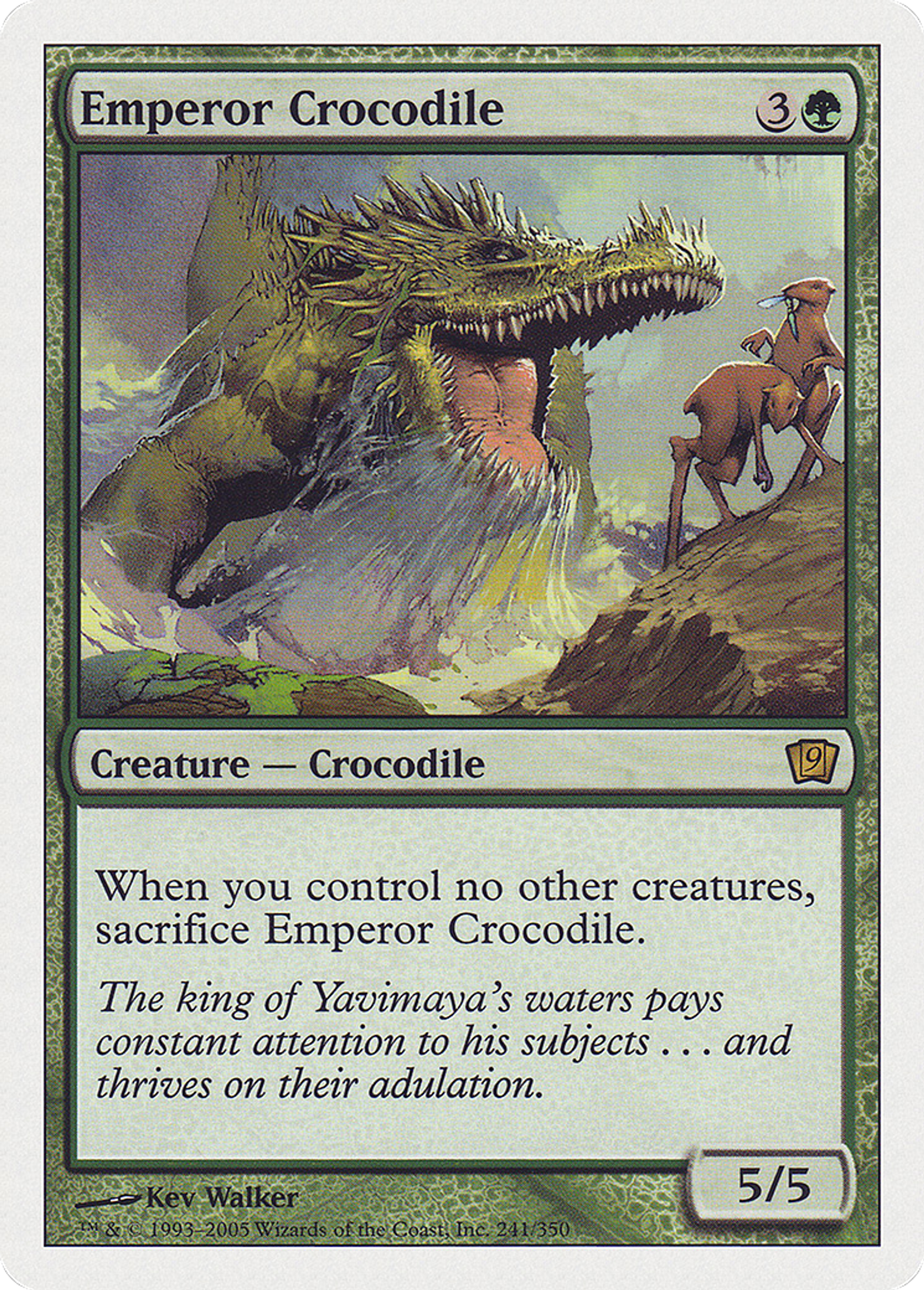 Crocodile empereur — Ninth Edition — Magic: The Gathering