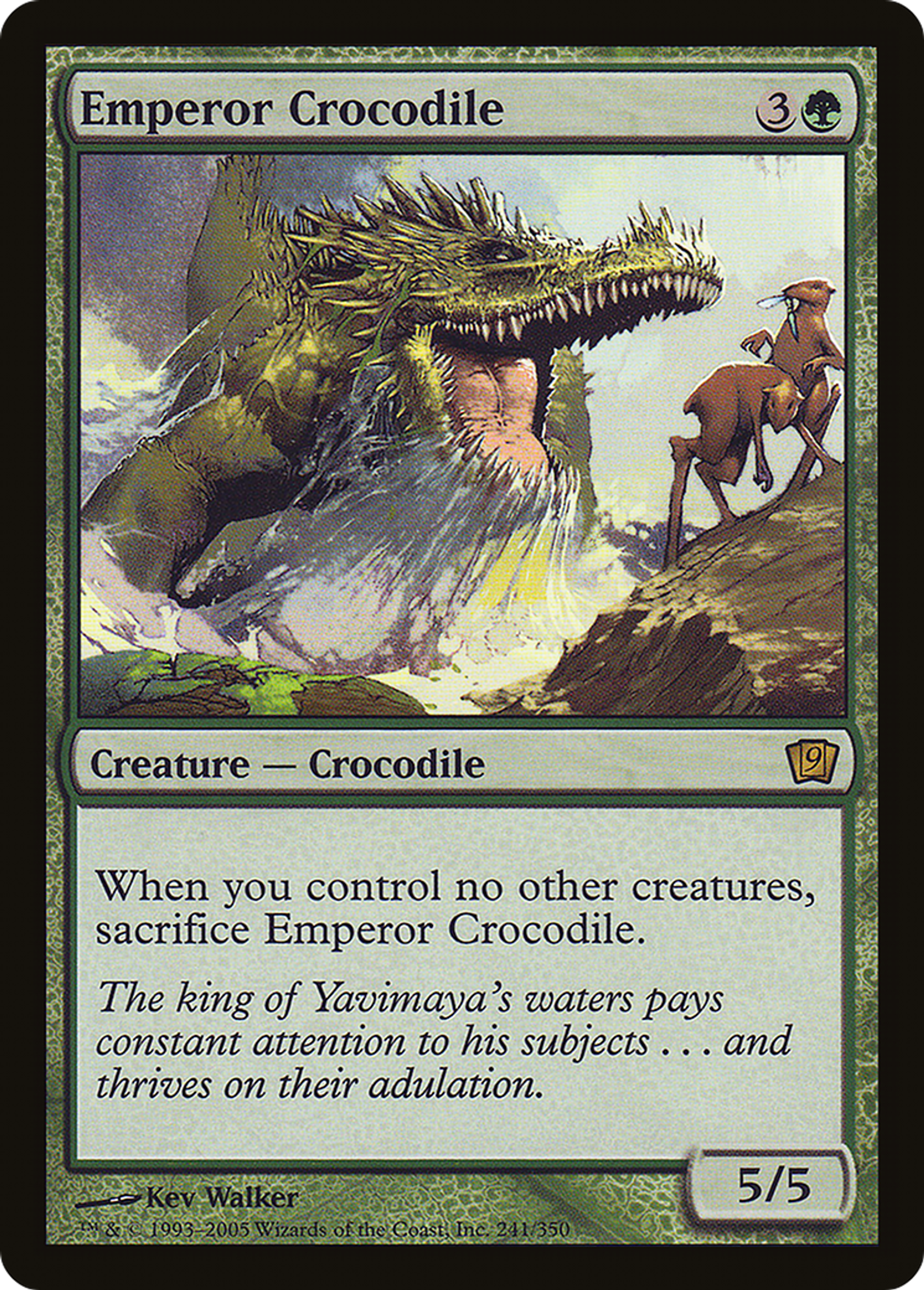 Crocodile empereur — Ninth Edition — Magic: The Gathering