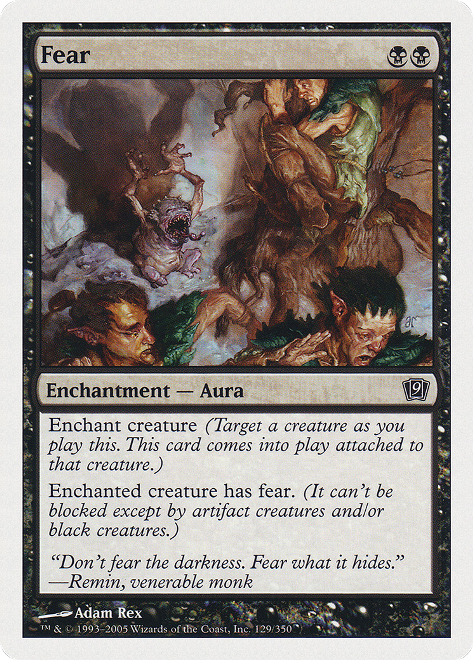 Peur — Ninth Edition — Magic: The Gathering