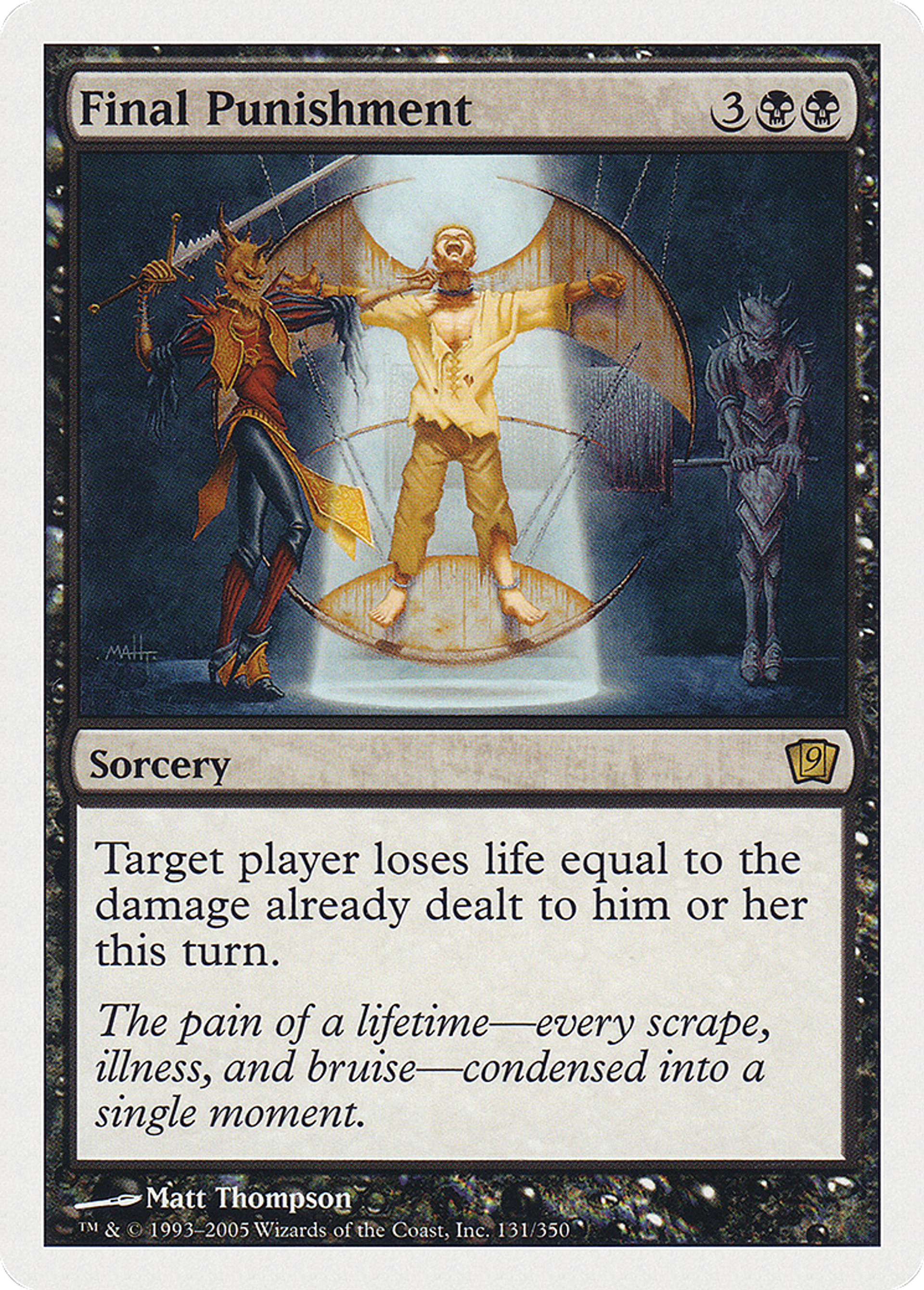Final Punishment — Ninth Edition — Magic: The Gathering