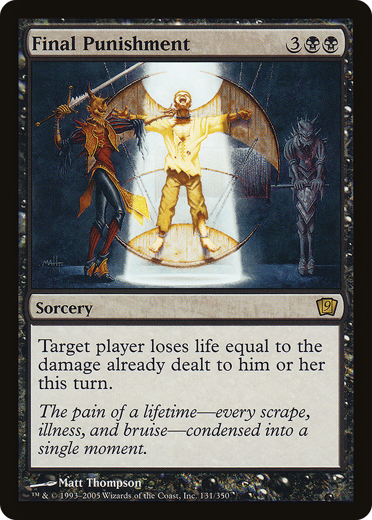 Final Punishment — Ninth Edition — Magic: The Gathering