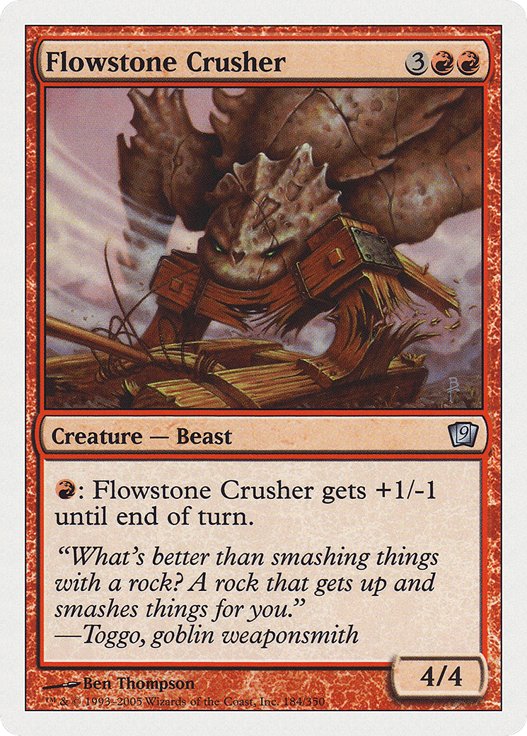 Flowstone Crusher — Ninth Edition — Magic: The Gathering