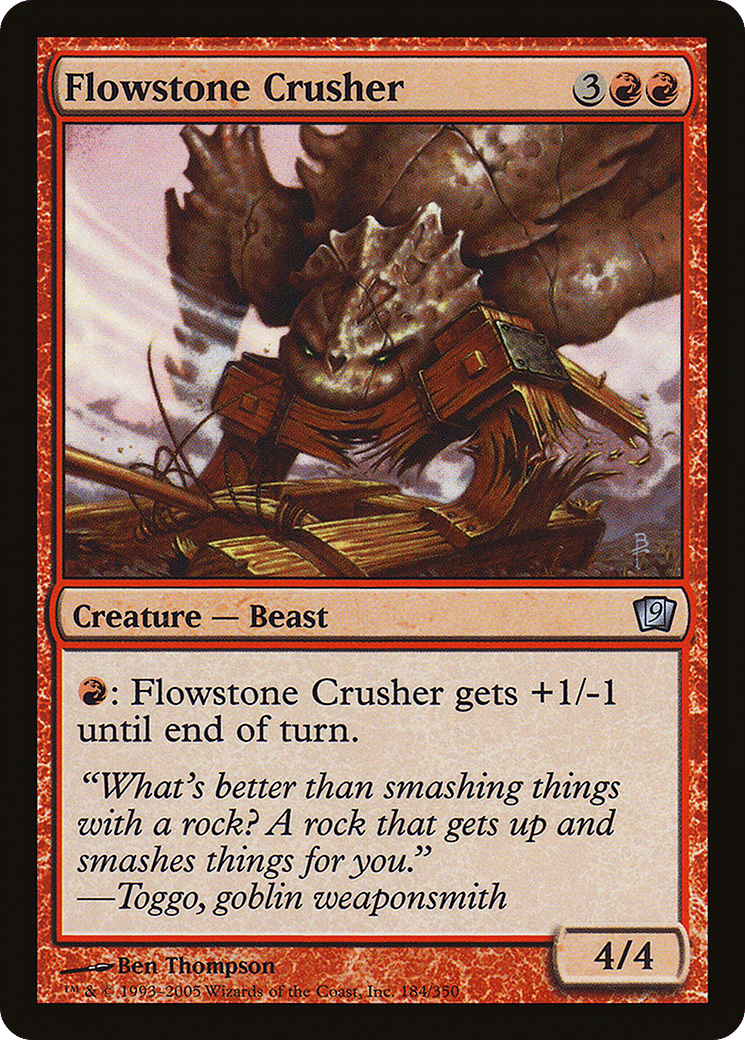 Flowstone Crusher — Ninth Edition — Magic: The Gathering