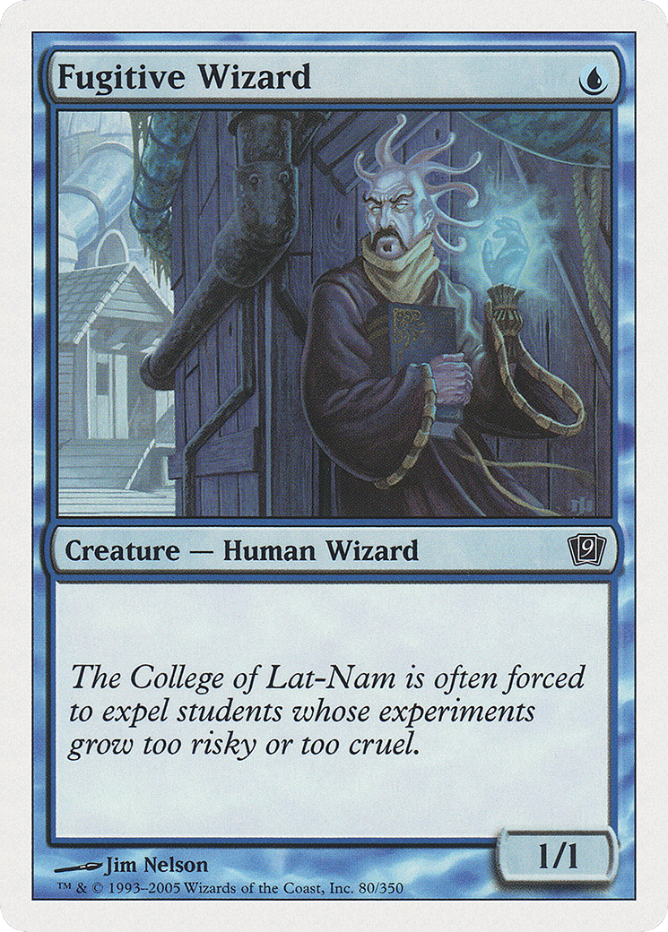 Fugitive Wizard — Ninth Edition — Magic: The Gathering