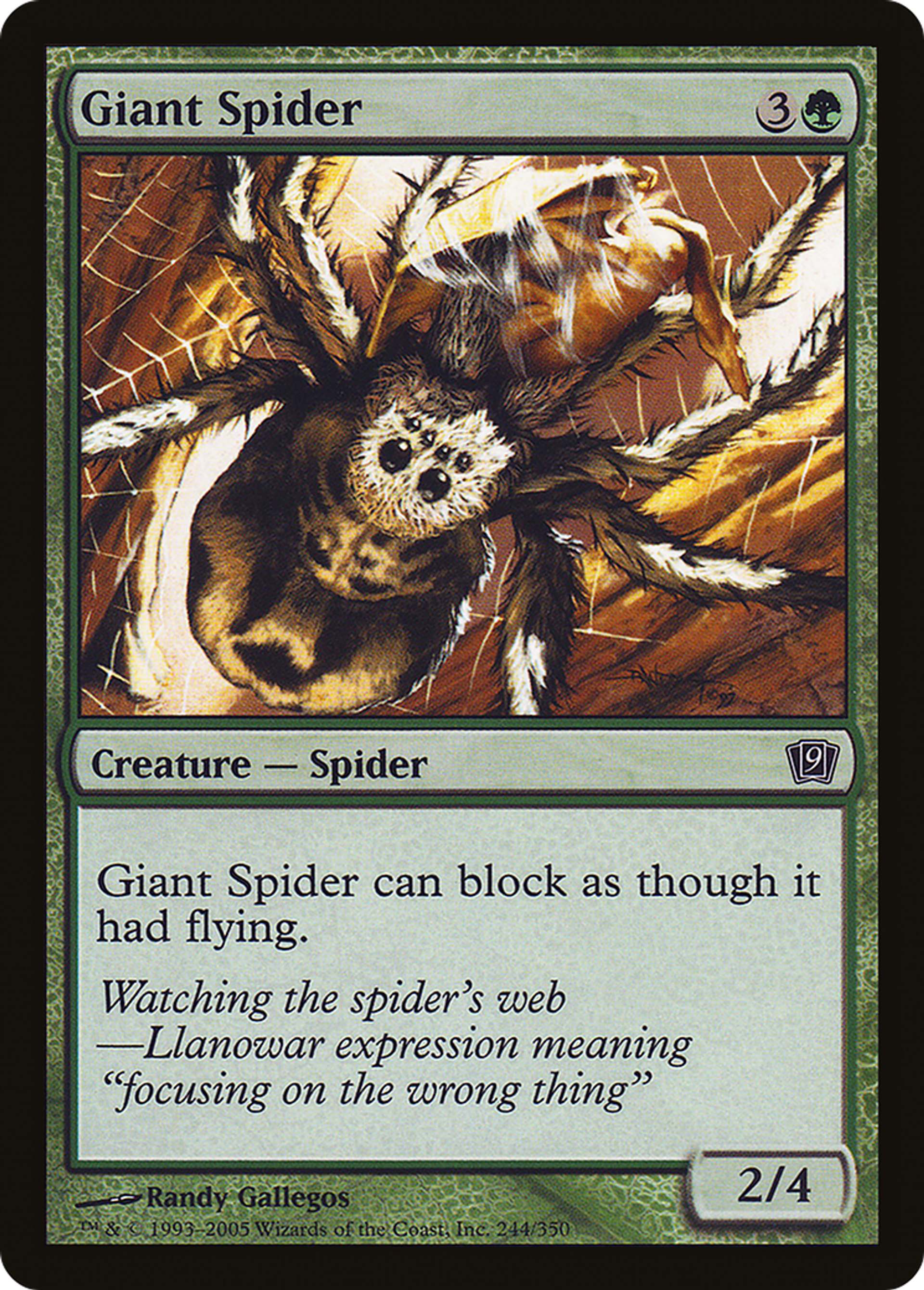 Araignée géante — Ninth Edition — Magic: The Gathering