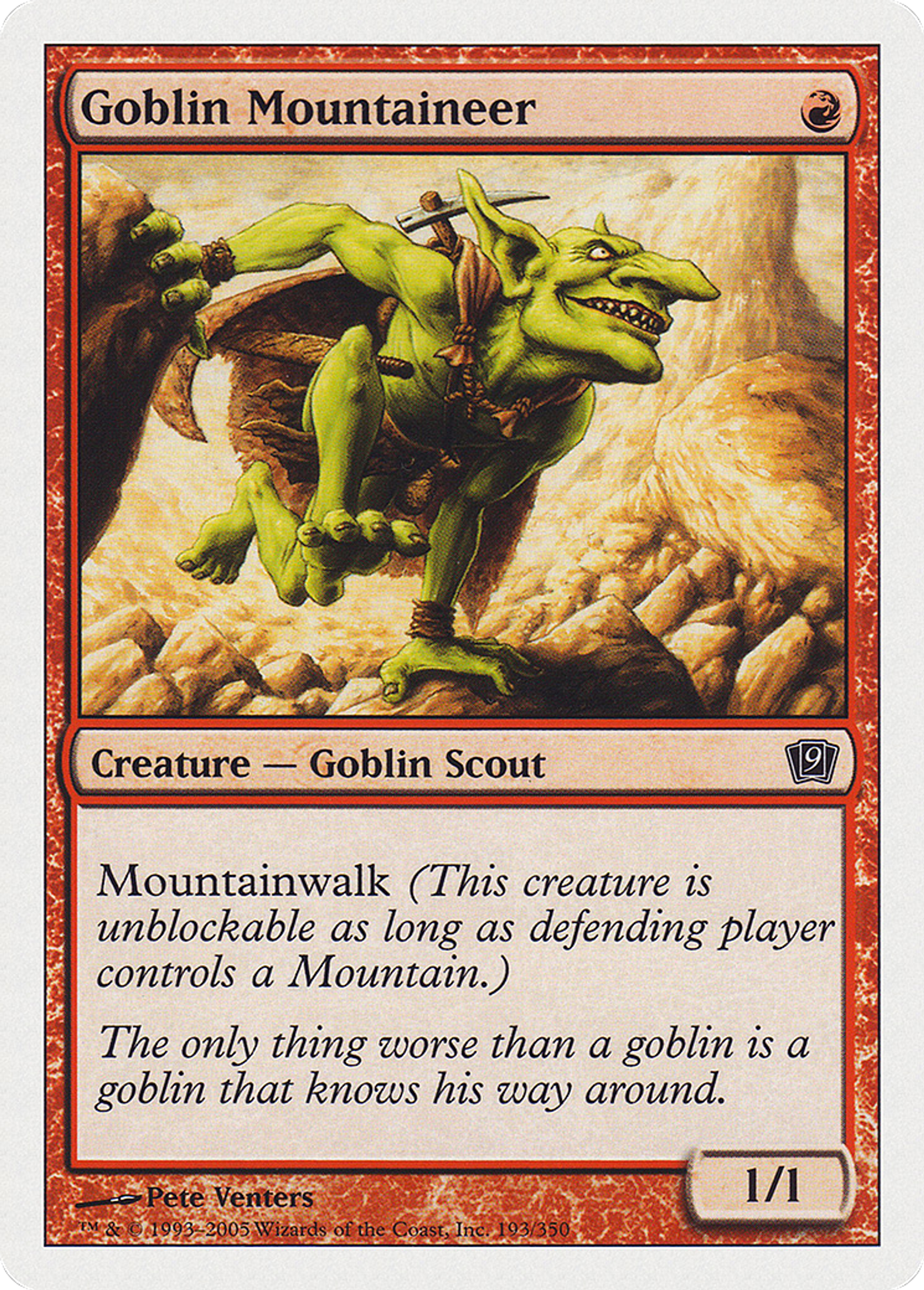 Montagnard gobelin — Ninth Edition — Magic: The Gathering