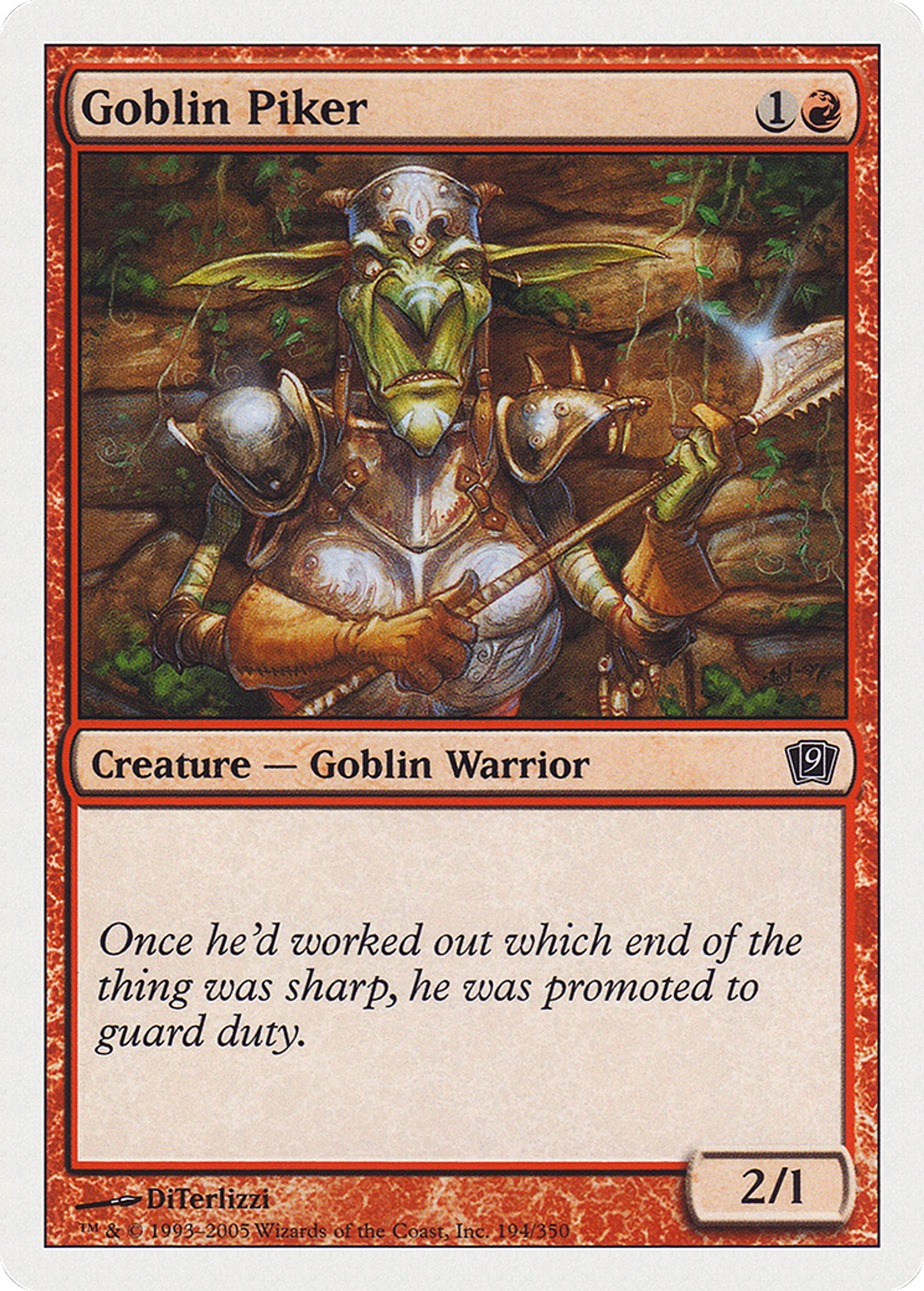 Piquier gobelin — Ninth Edition — Magic: The Gathering