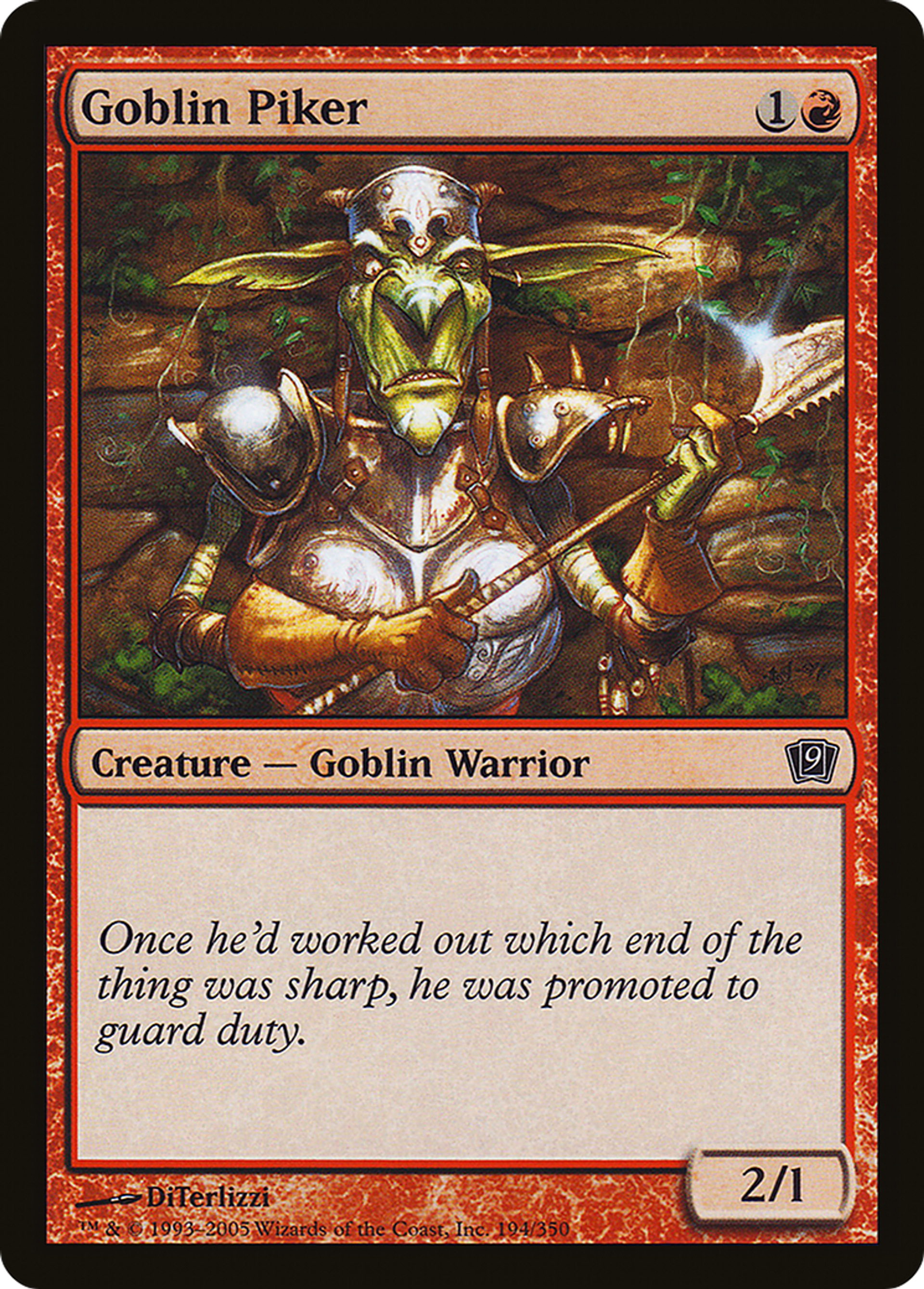 Piquier gobelin — Ninth Edition — Magic: The Gathering