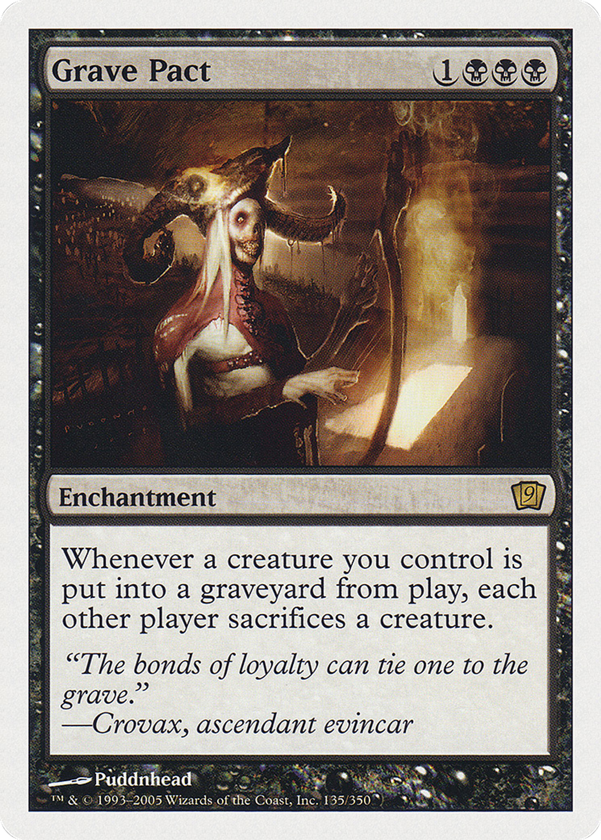 Pacte de la tombe — Ninth Edition — Magic: The Gathering