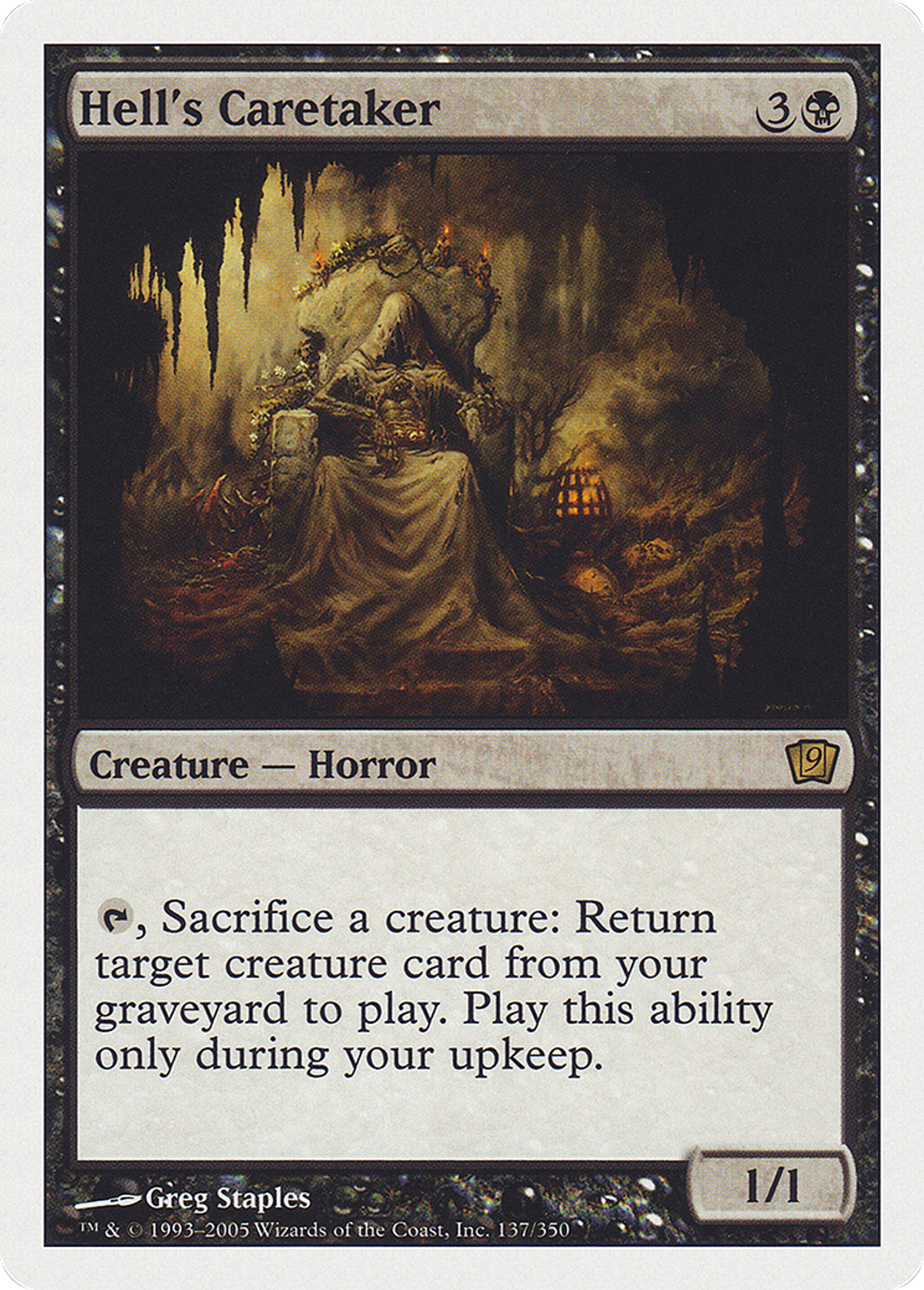 Concierge de l'enfer — Ninth Edition — Magic: The Gathering