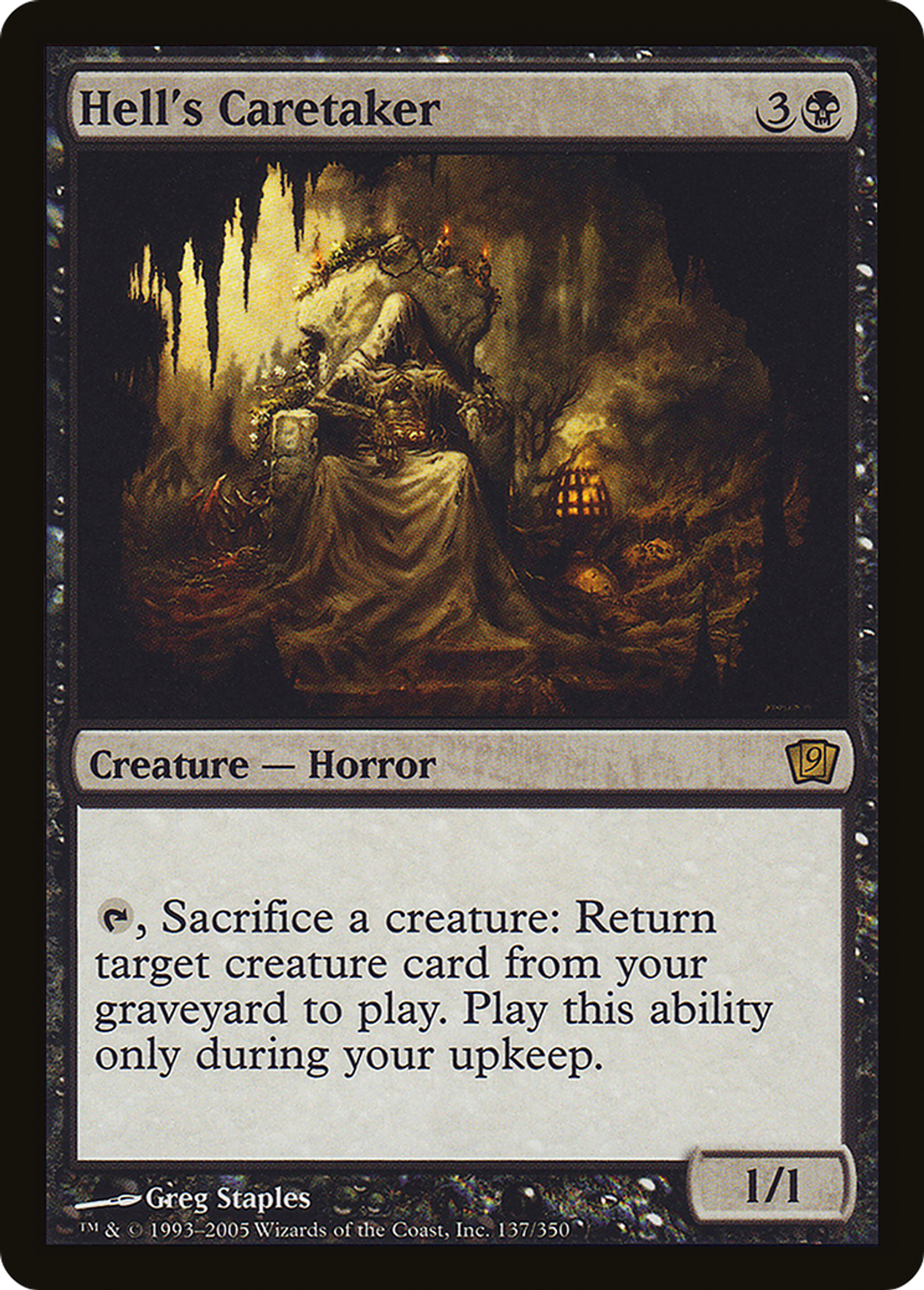Concierge de l'enfer — Ninth Edition — Magic: The Gathering