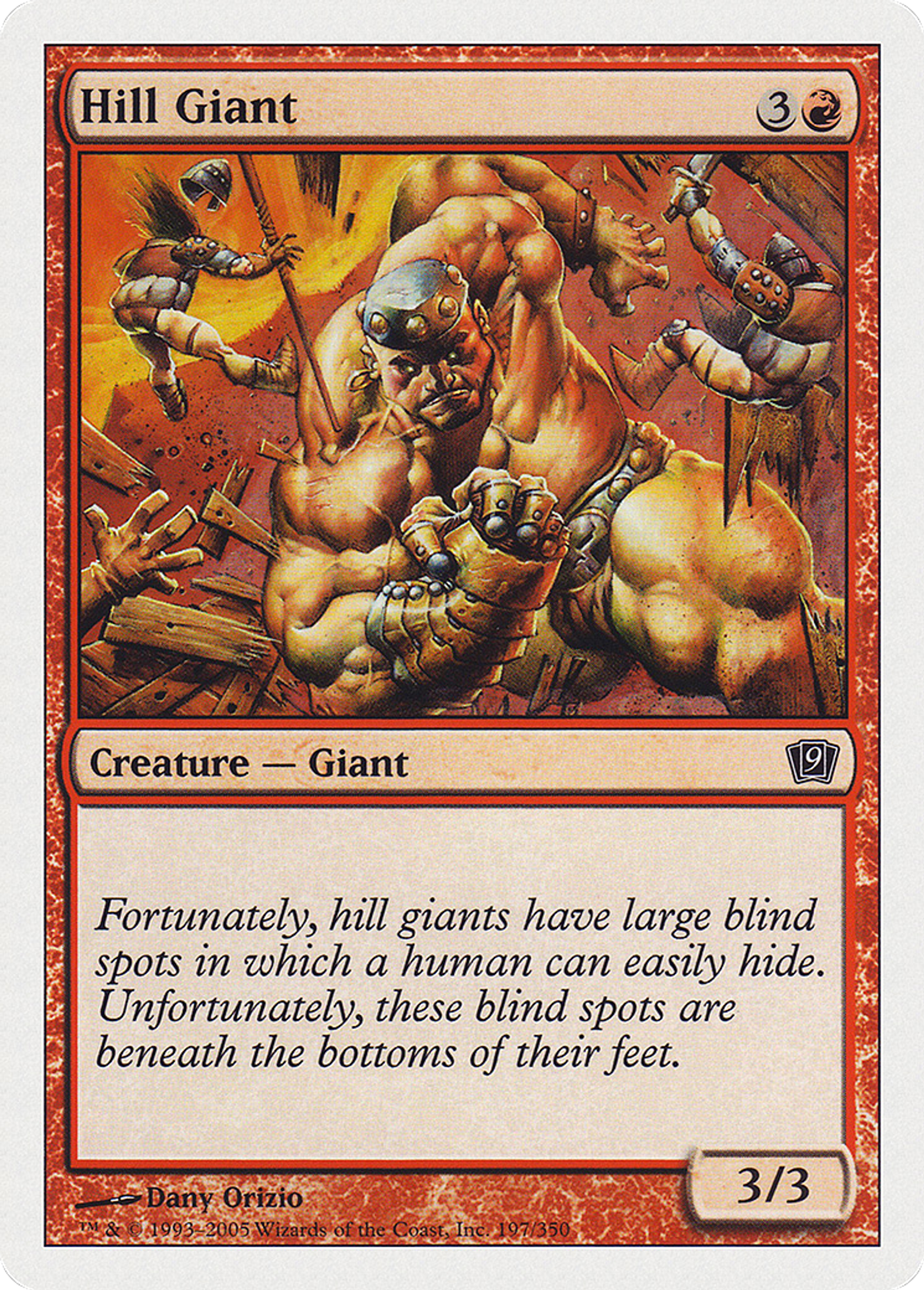 Géant des collines — Ninth Edition — Magic: The Gathering