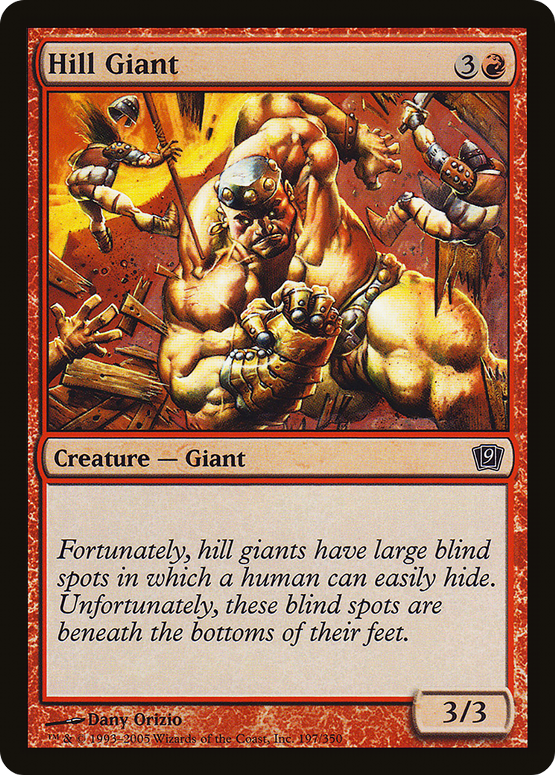 Géant des collines — Ninth Edition — Magic: The Gathering