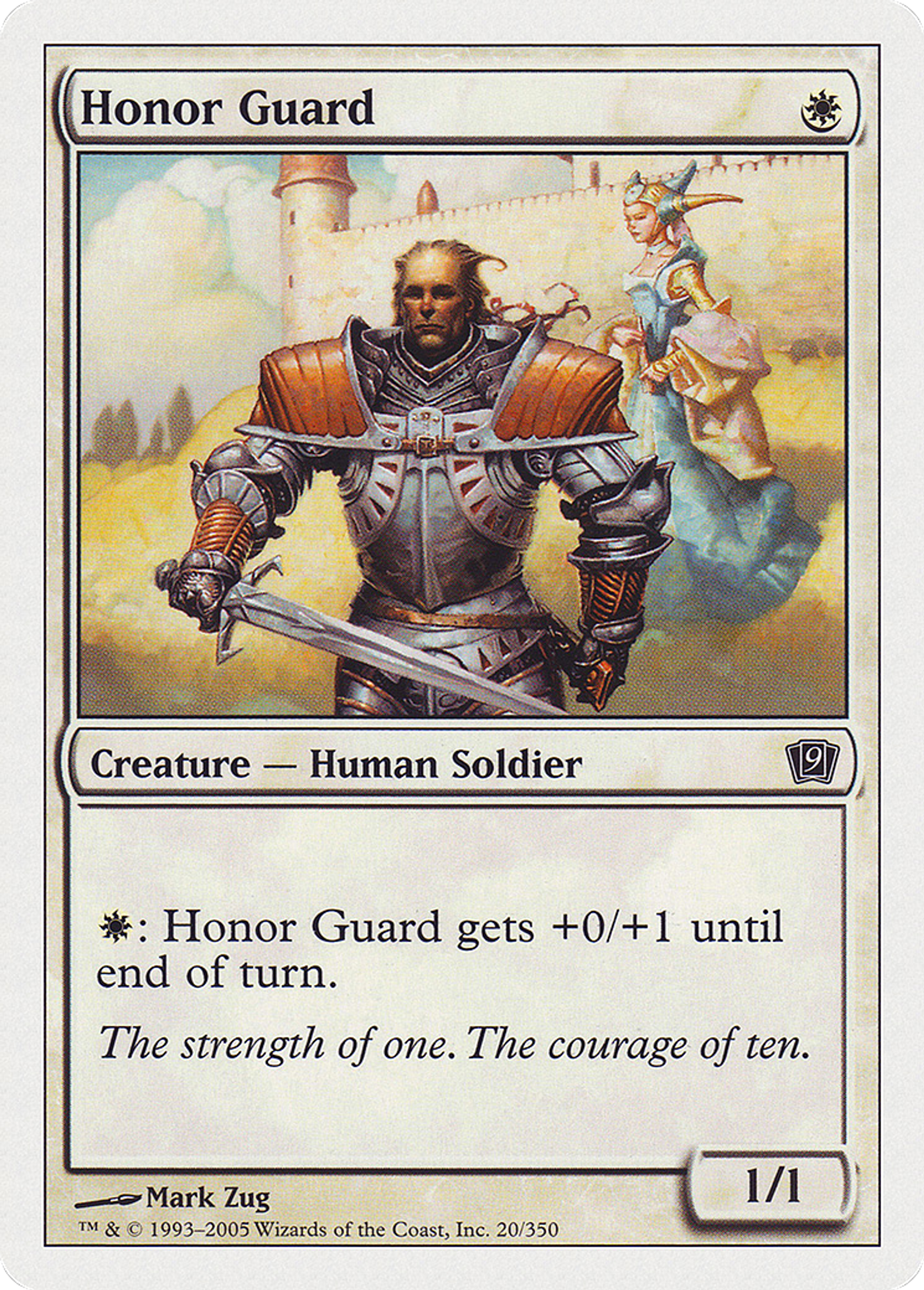 Garde d'honneur — Ninth Edition — Magic: The Gathering