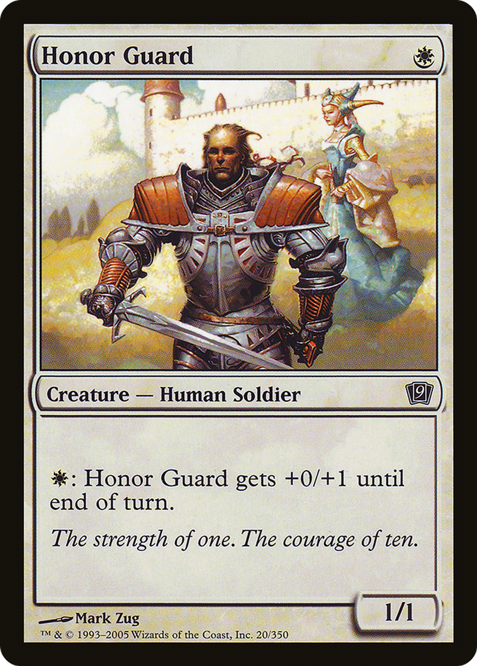 Garde d'honneur — Ninth Edition — Magic: The Gathering