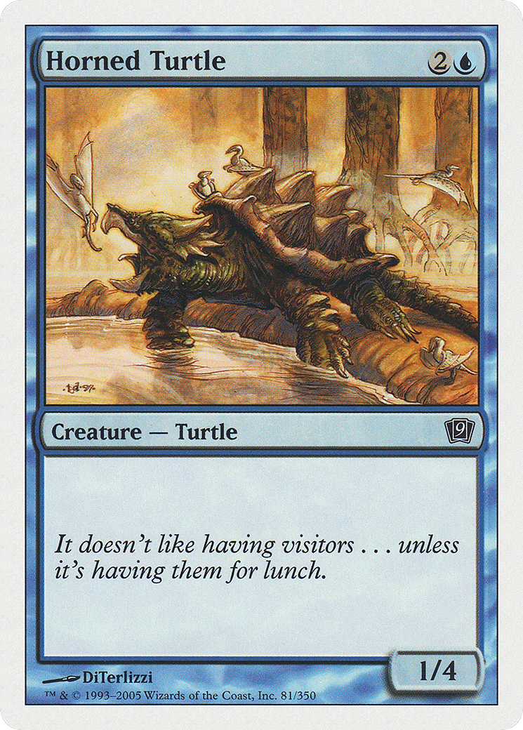 Horned Turtle — Ninth Edition — Magic: The Gathering